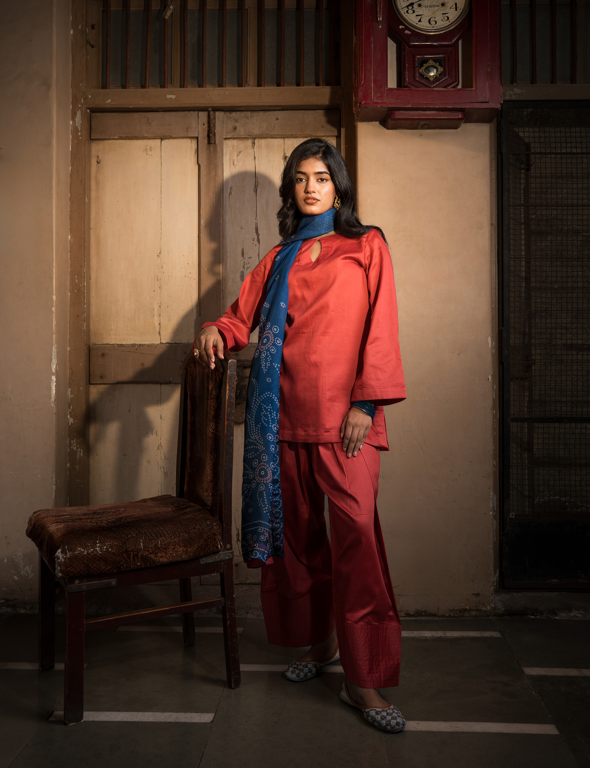 Zuhra Set of three with Farsi Salwar