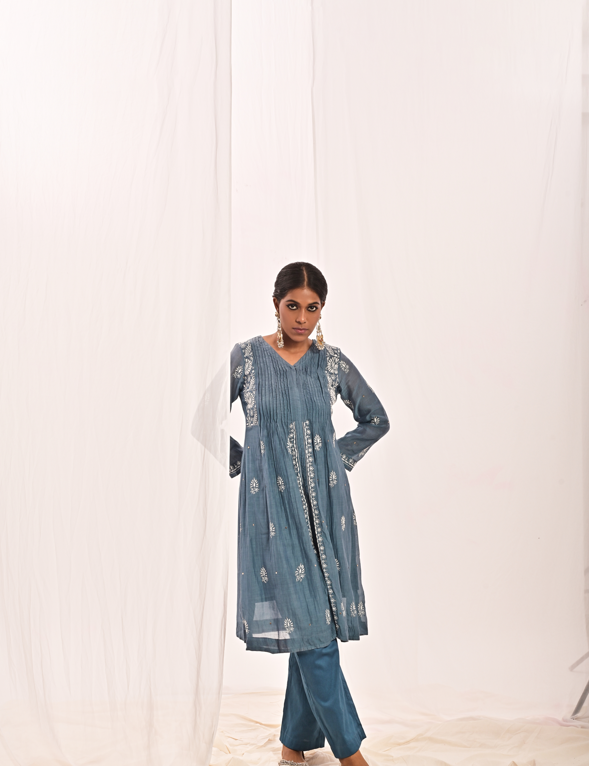 Nazaqat Coord Set in Blue