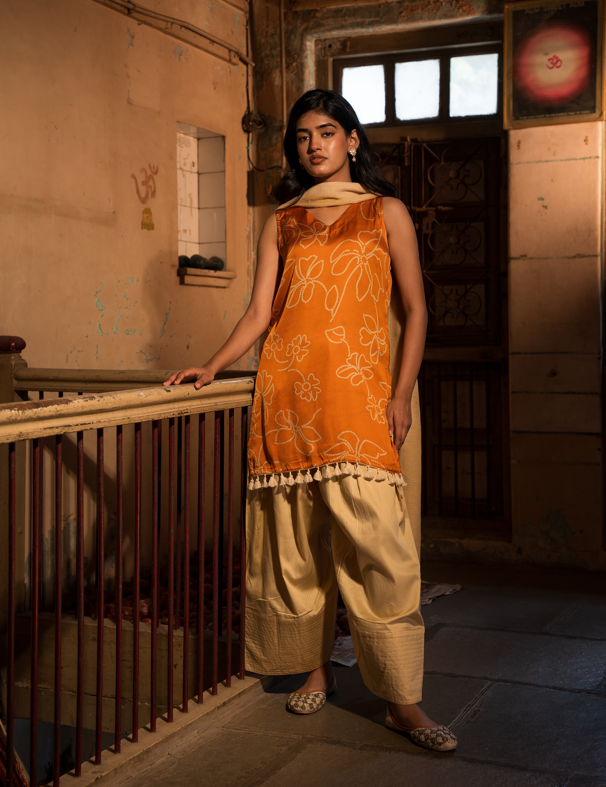 Rivaa Set of Three with Farsi Salwar