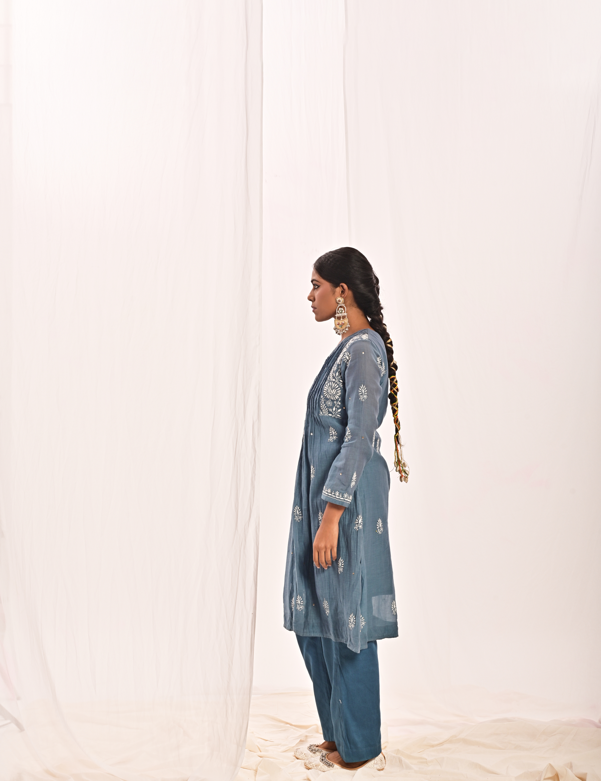 Nazaqat Coord Set in Blue