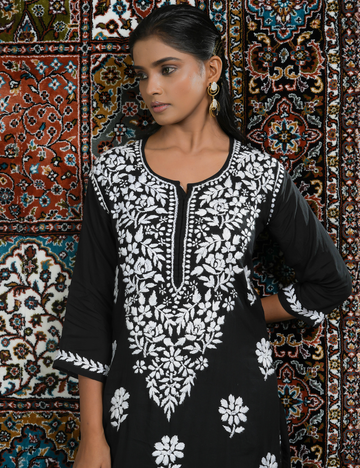 Aayat Chikan Set of two in Black