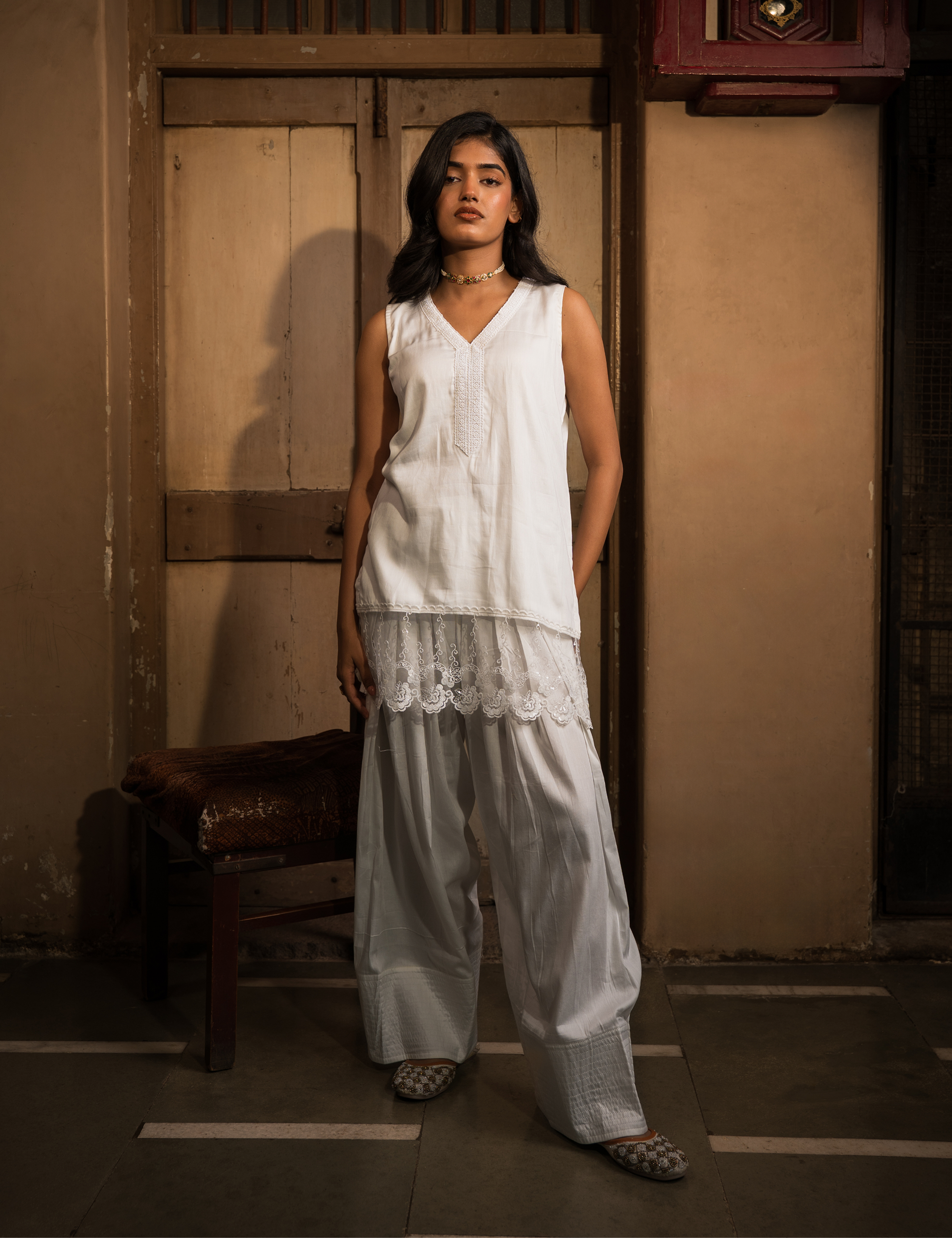 Tara Set of Three with Farsi Salwar