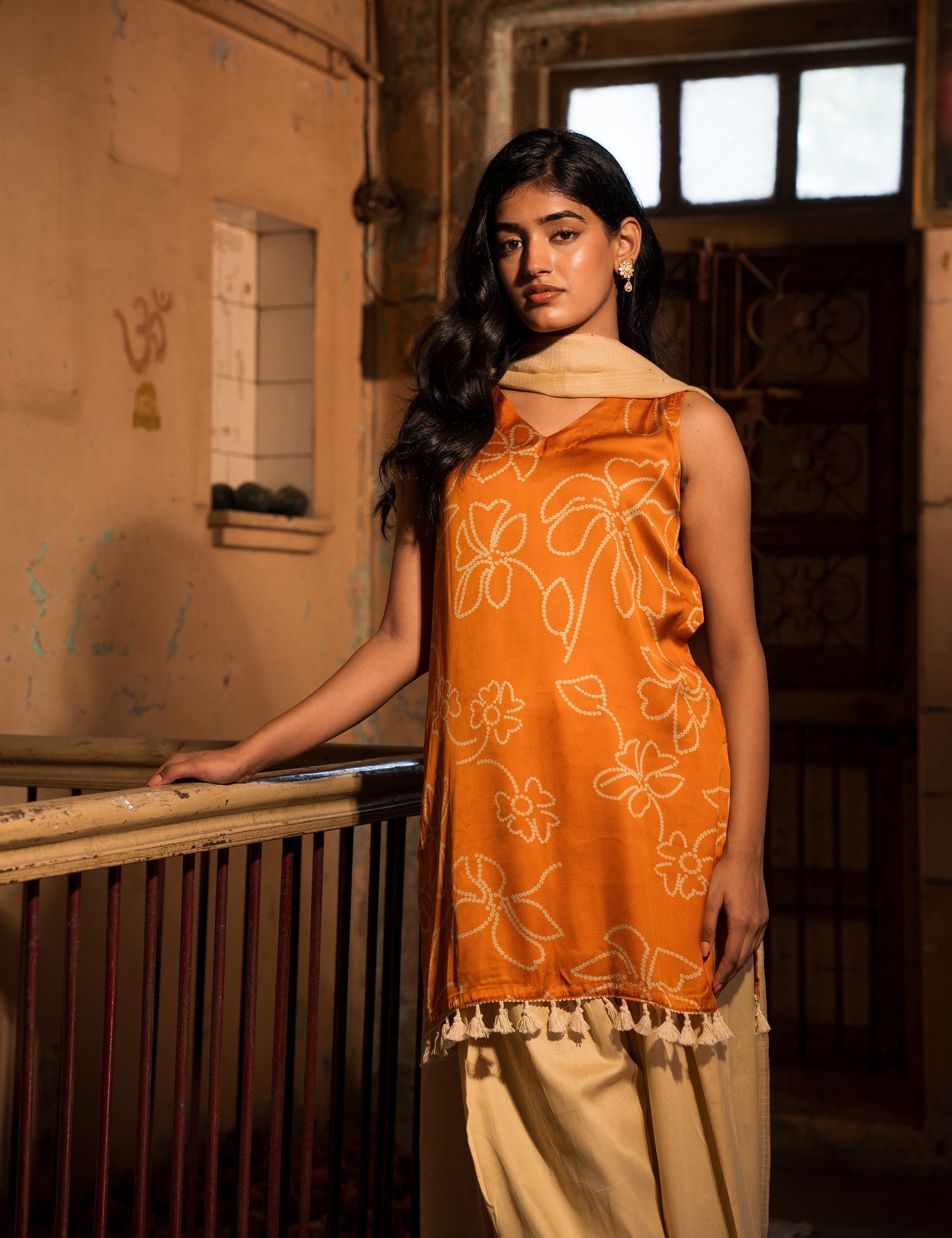 Rivaa Set of Three with Farsi Salwar