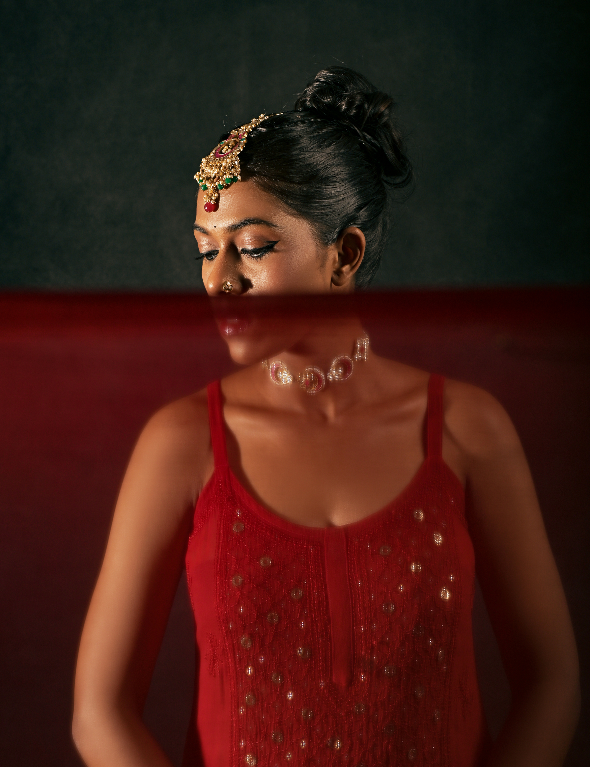Gulnaaz Set of three in Red