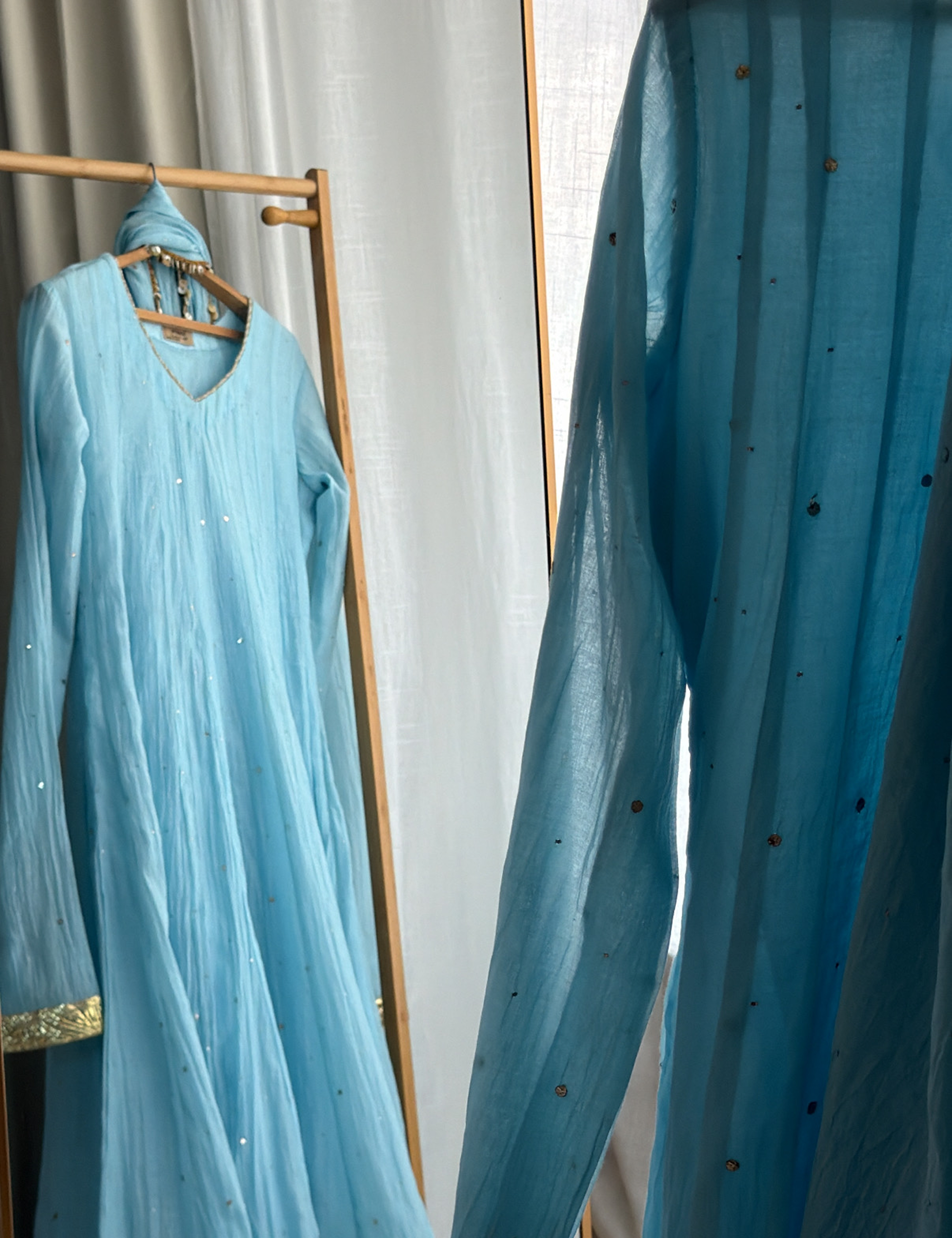 RIWAYAT CHANDERI KALI ANARKALI SET OF THREE