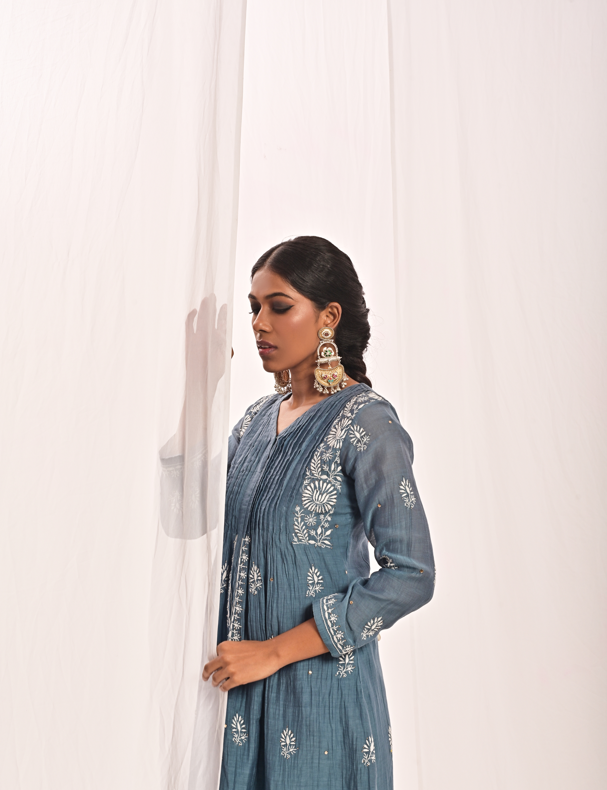 Nazaqat Coord Set in Blue