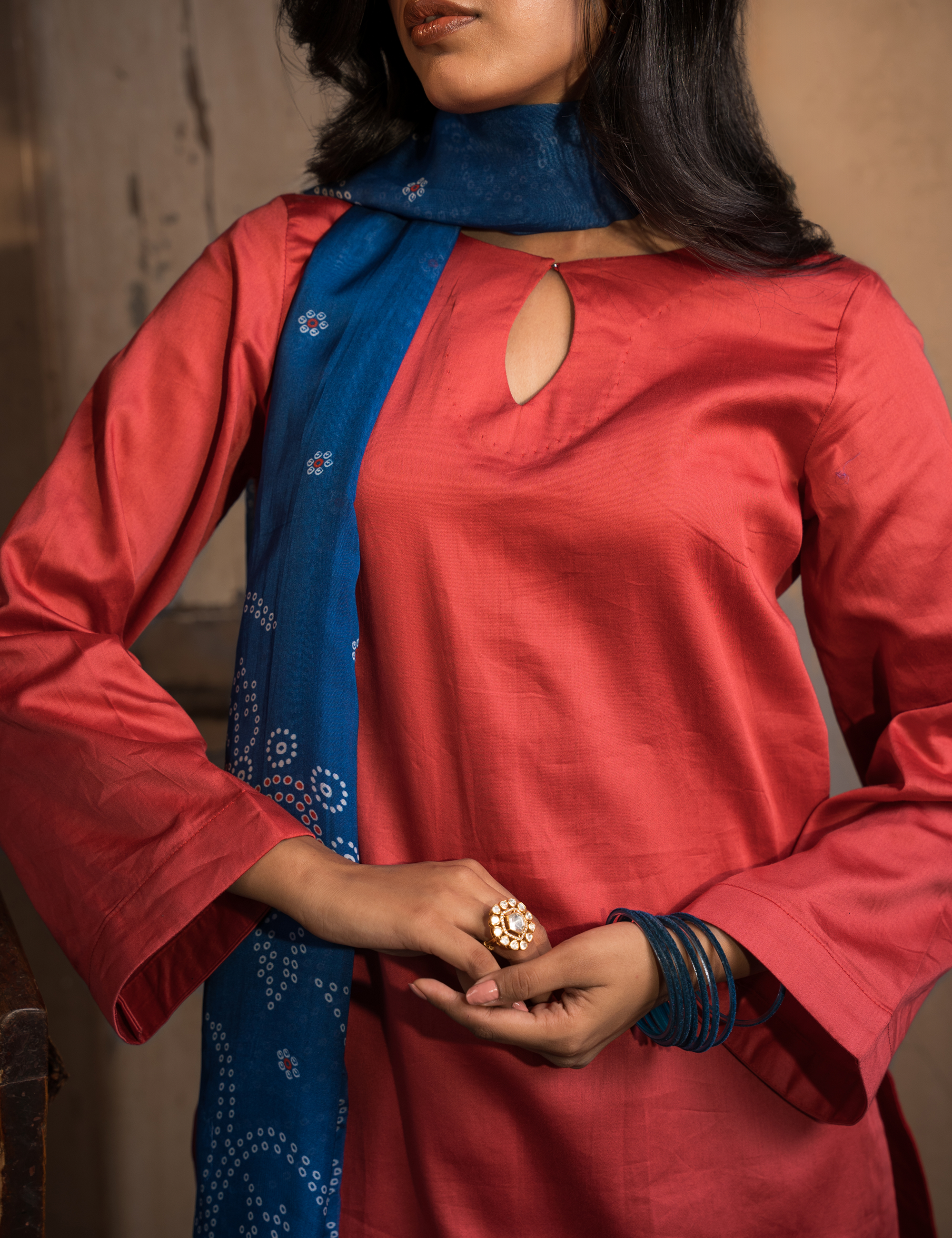 Zuhra Set of three with Farsi Salwar