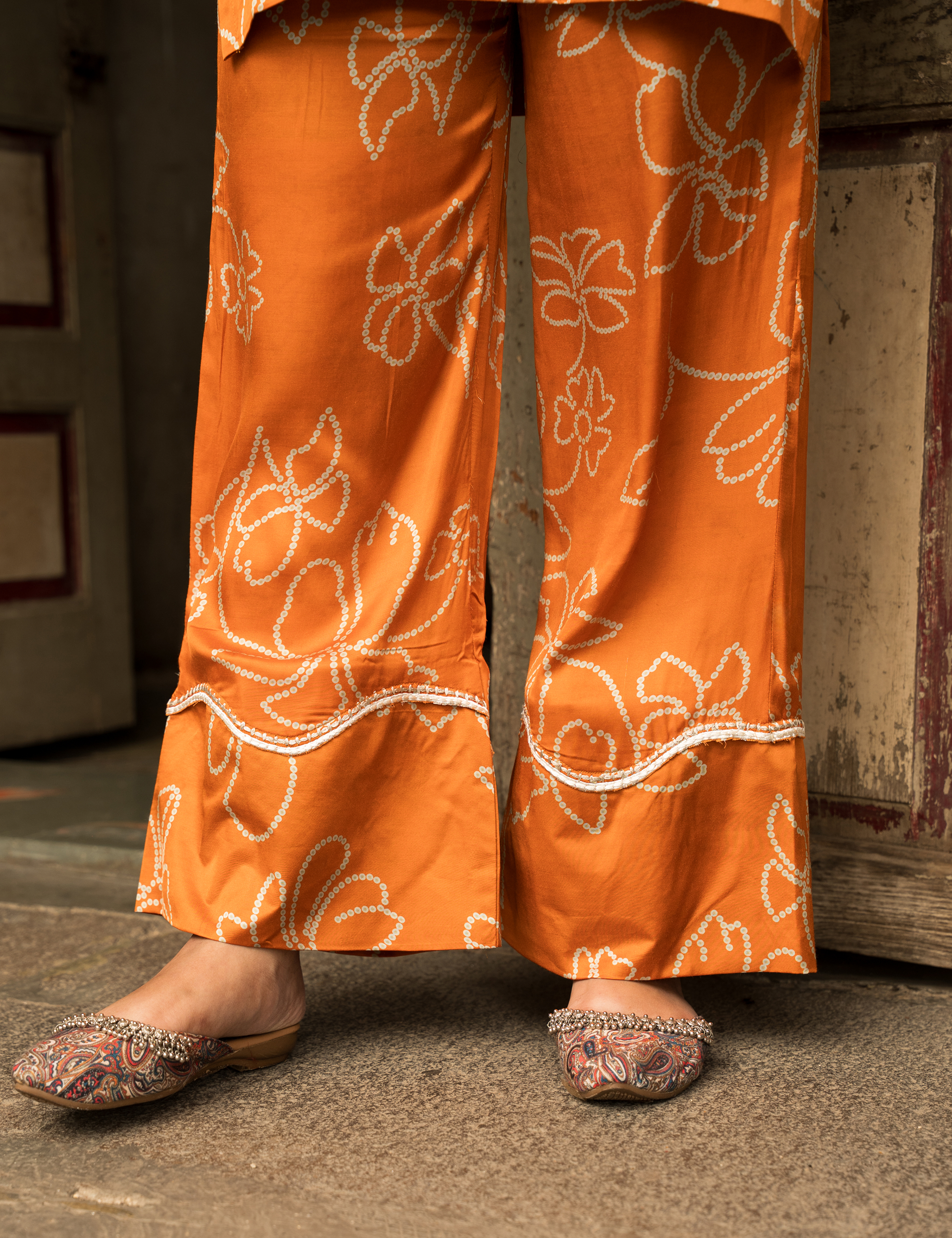 Gulaab Coord Set in Bandhani