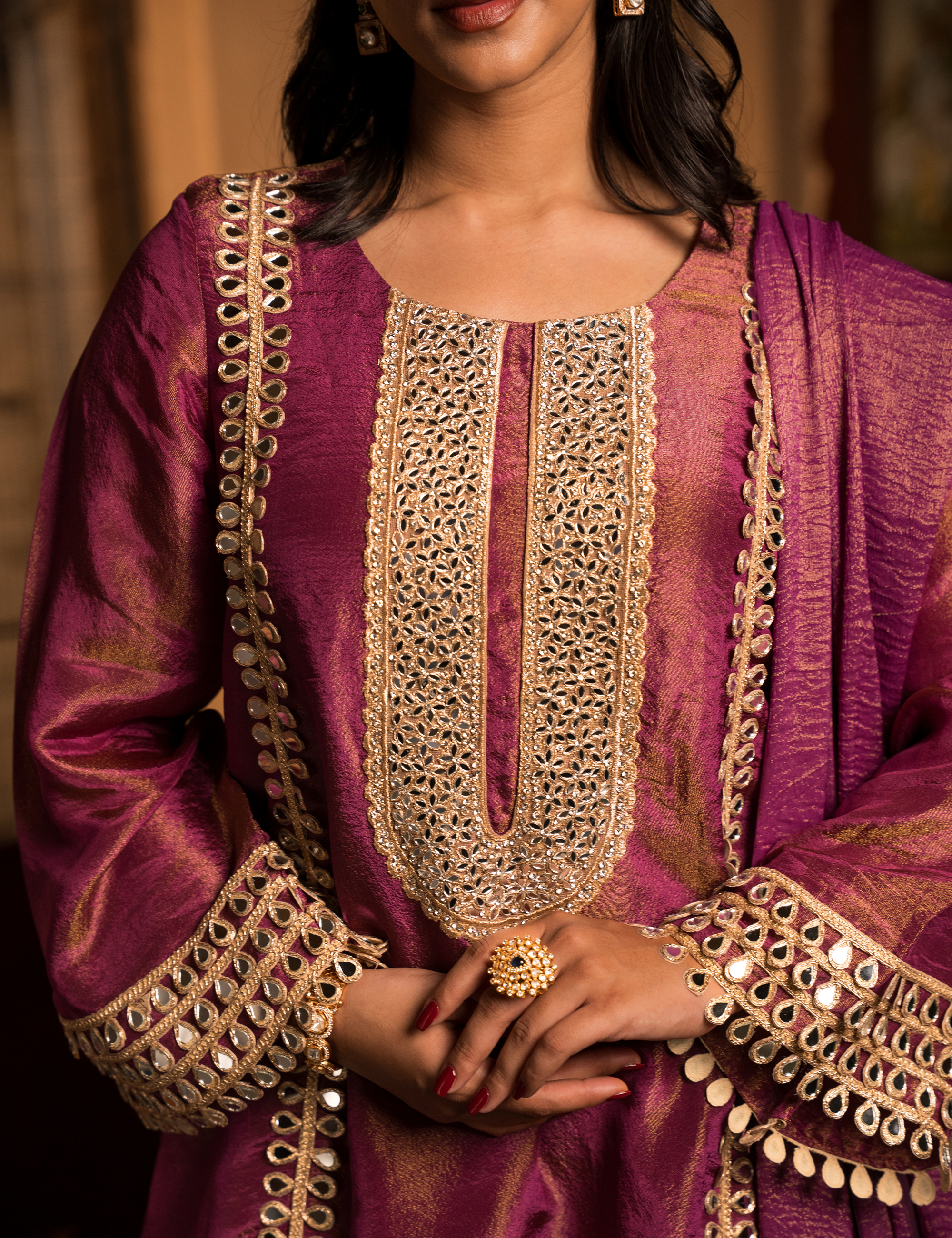 Chamkeeli Tissue Set in Purple
