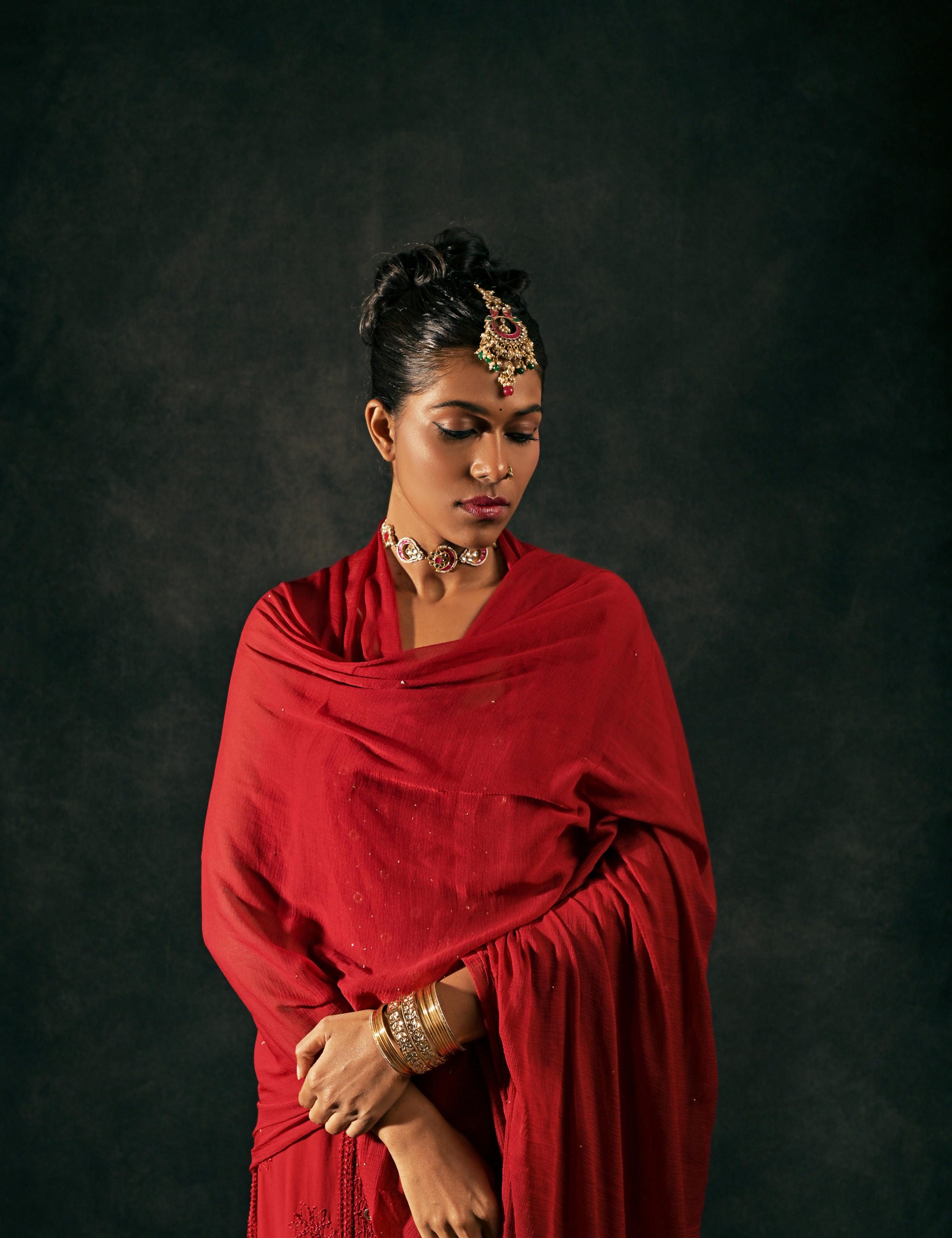 Gulnaaz Set of three in Red