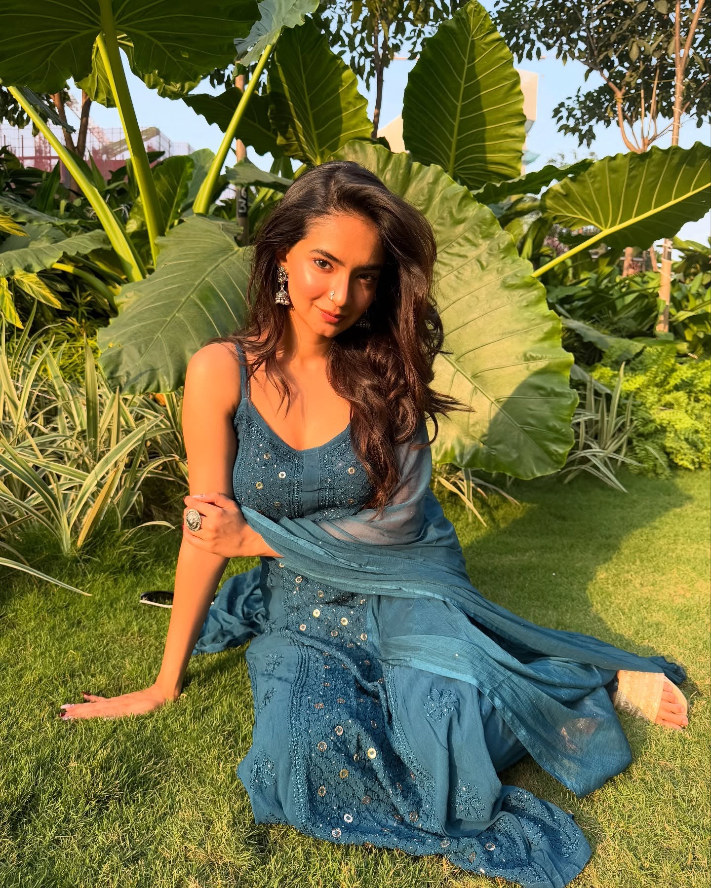 ANUSHKA SEN IN GULNAAZ - SET OF THREE IN BLUE