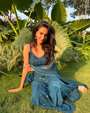 ANUSHKA SEN IN GULNAAZ - SET OF THREE IN BLUE