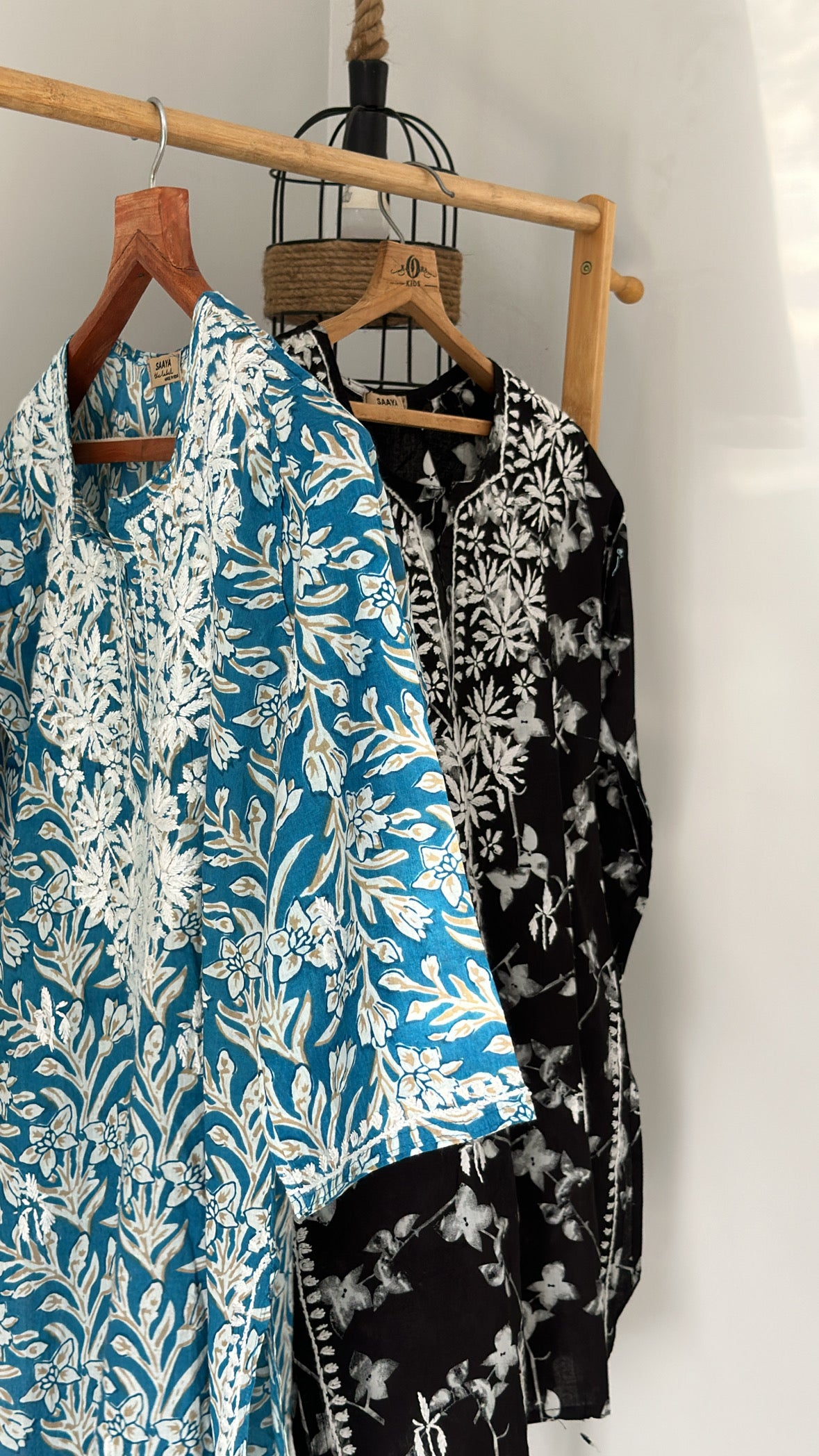 Mehreen Chikankari printed short summer kurtis