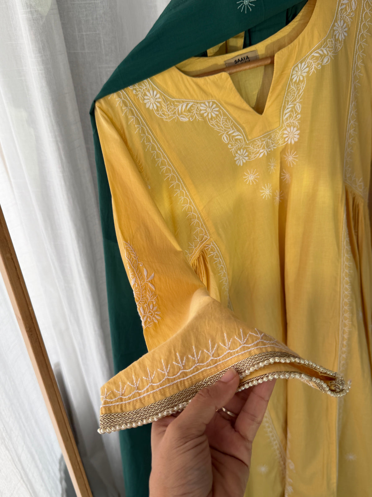 NAZIA COTTON CHIKANKARI SET
