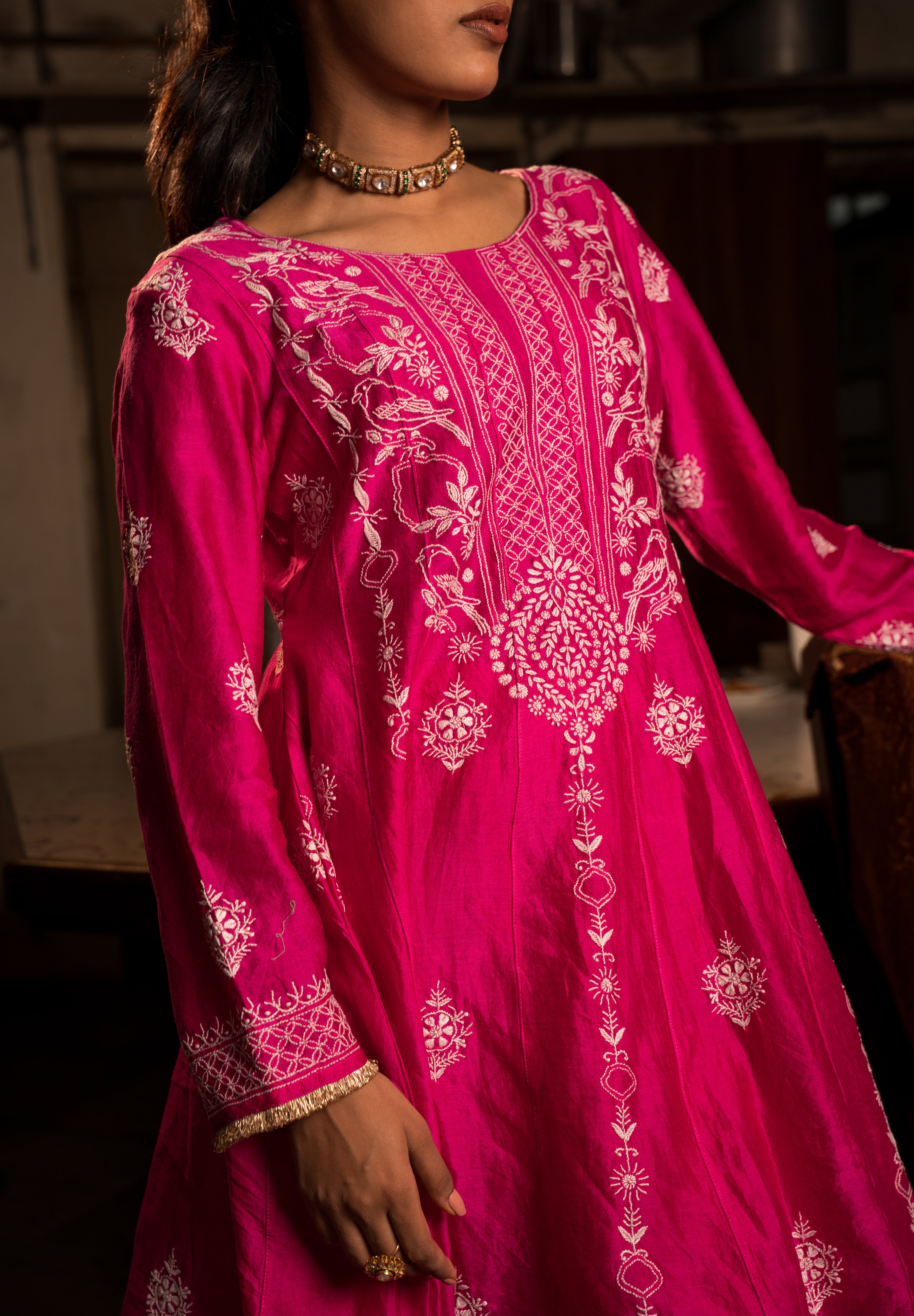 MIZBA - SET OF THREE IN HOT PINK