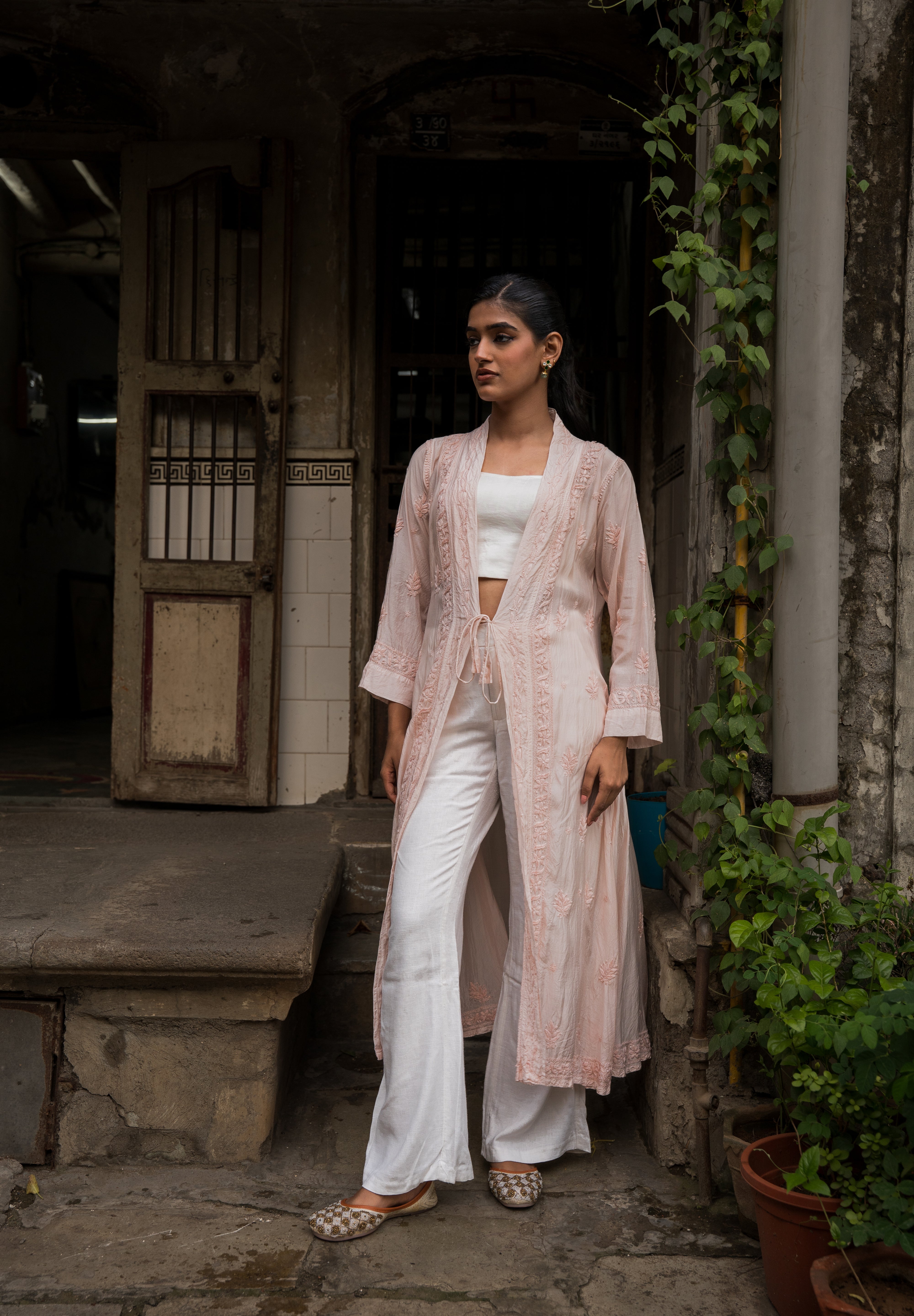 MIA LONG CAPE IN BEIGE