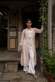 MIA LONG CAPE IN BEIGE
