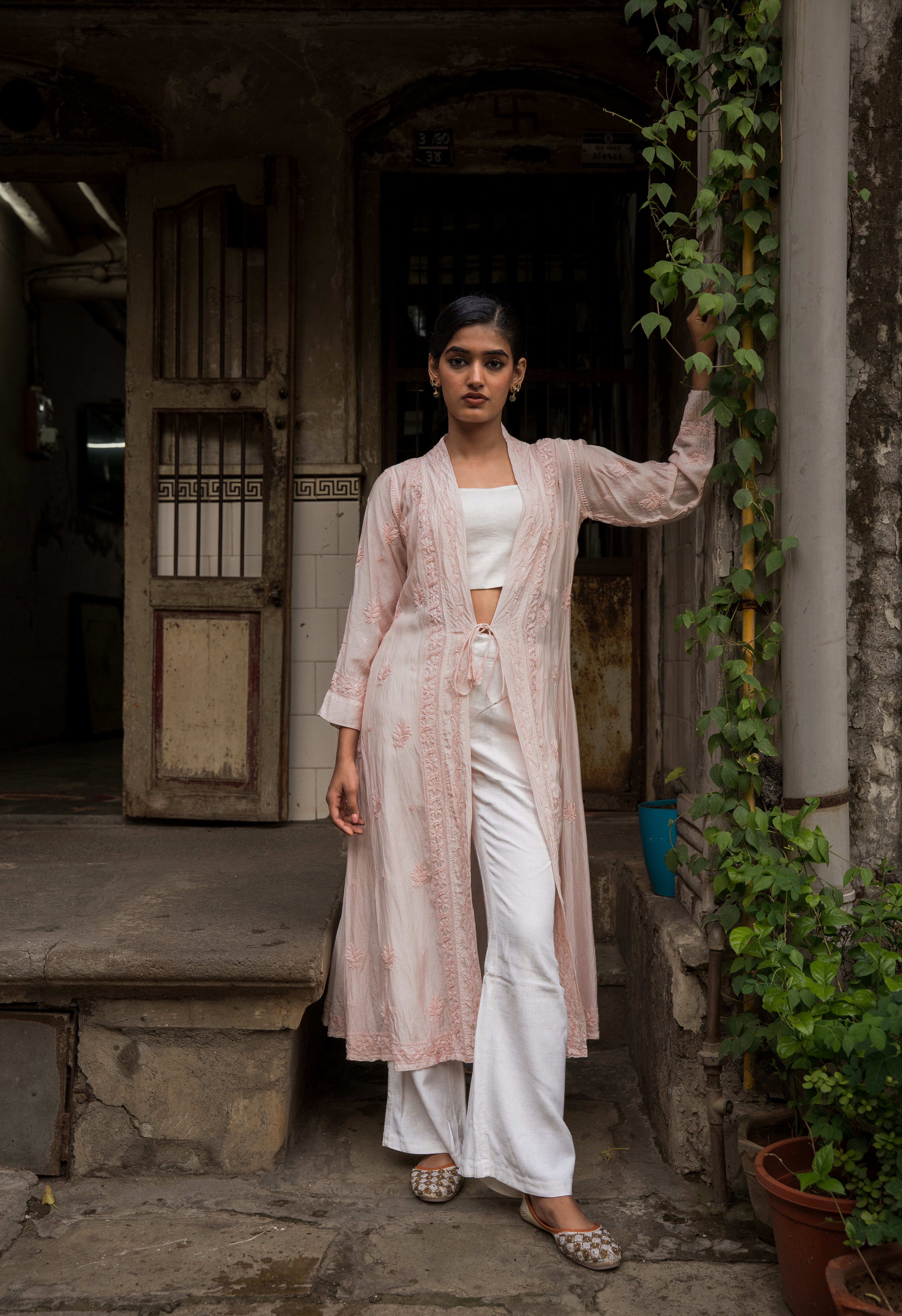 MIA LONG CAPE IN BEIGE