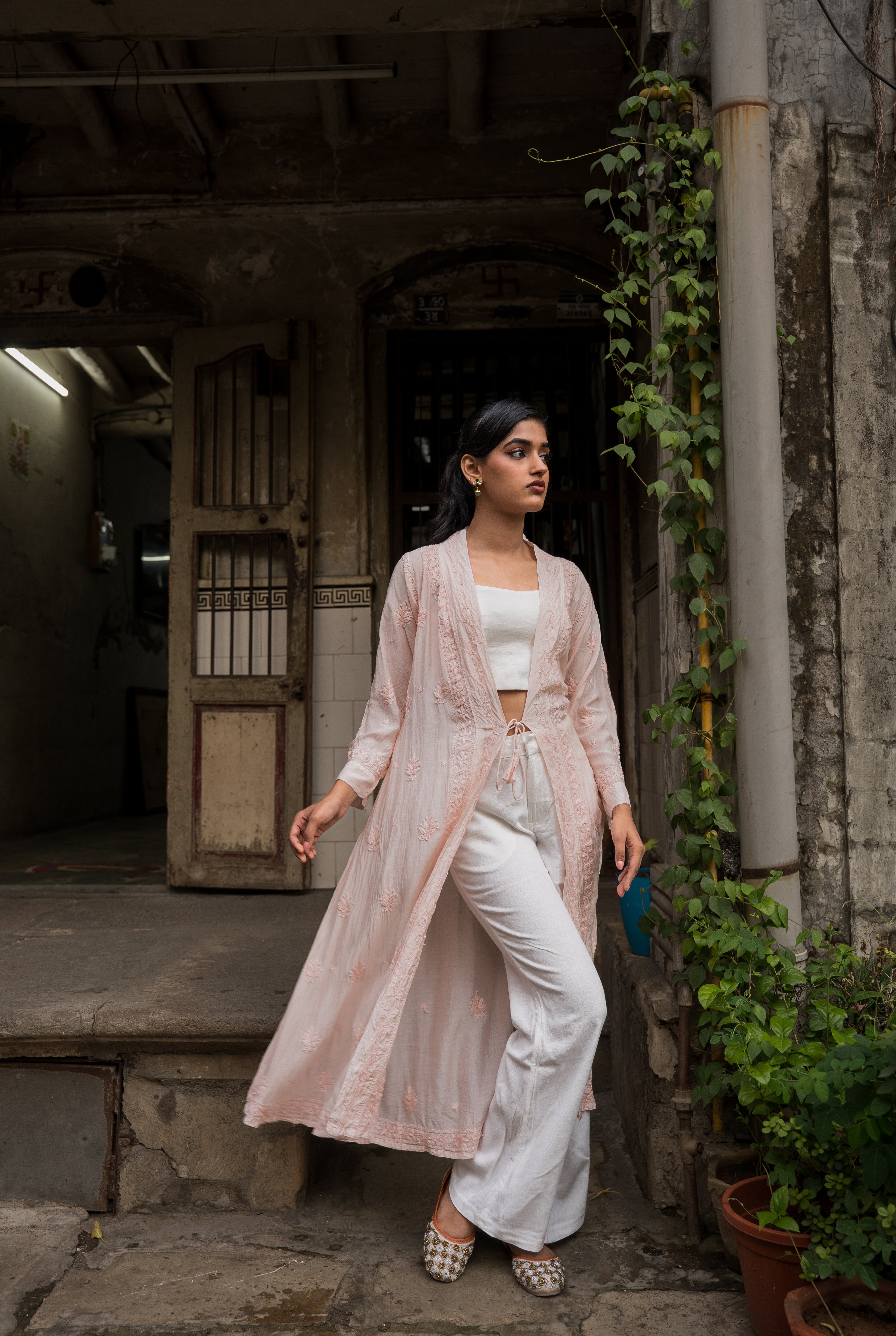 MIA LONG CAPE IN BEIGE