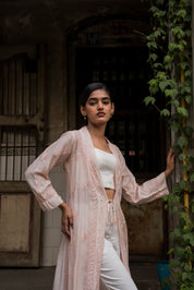 MIA LONG CAPE IN BEIGE