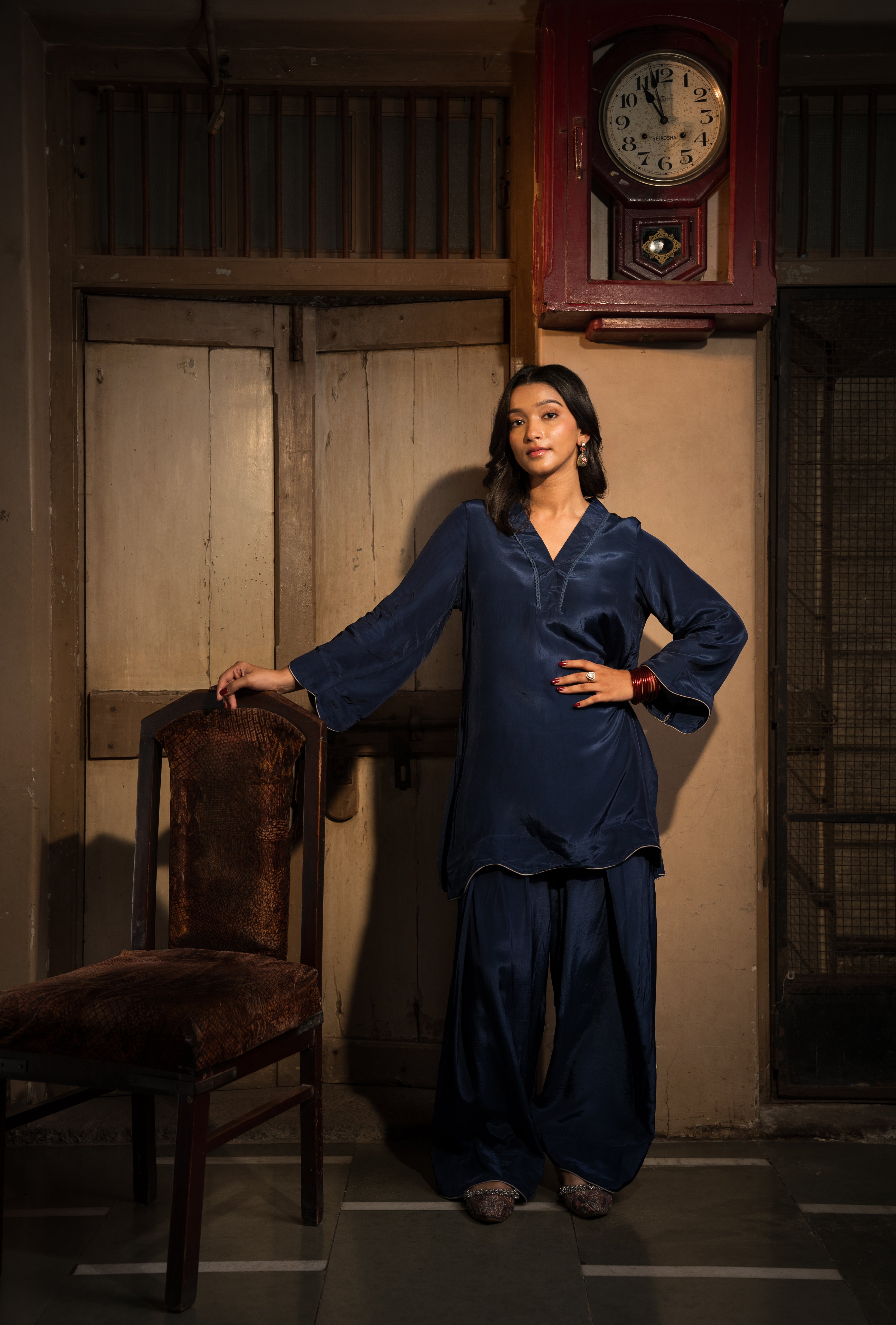 MEERAB - SET OF THREE IN BLUE