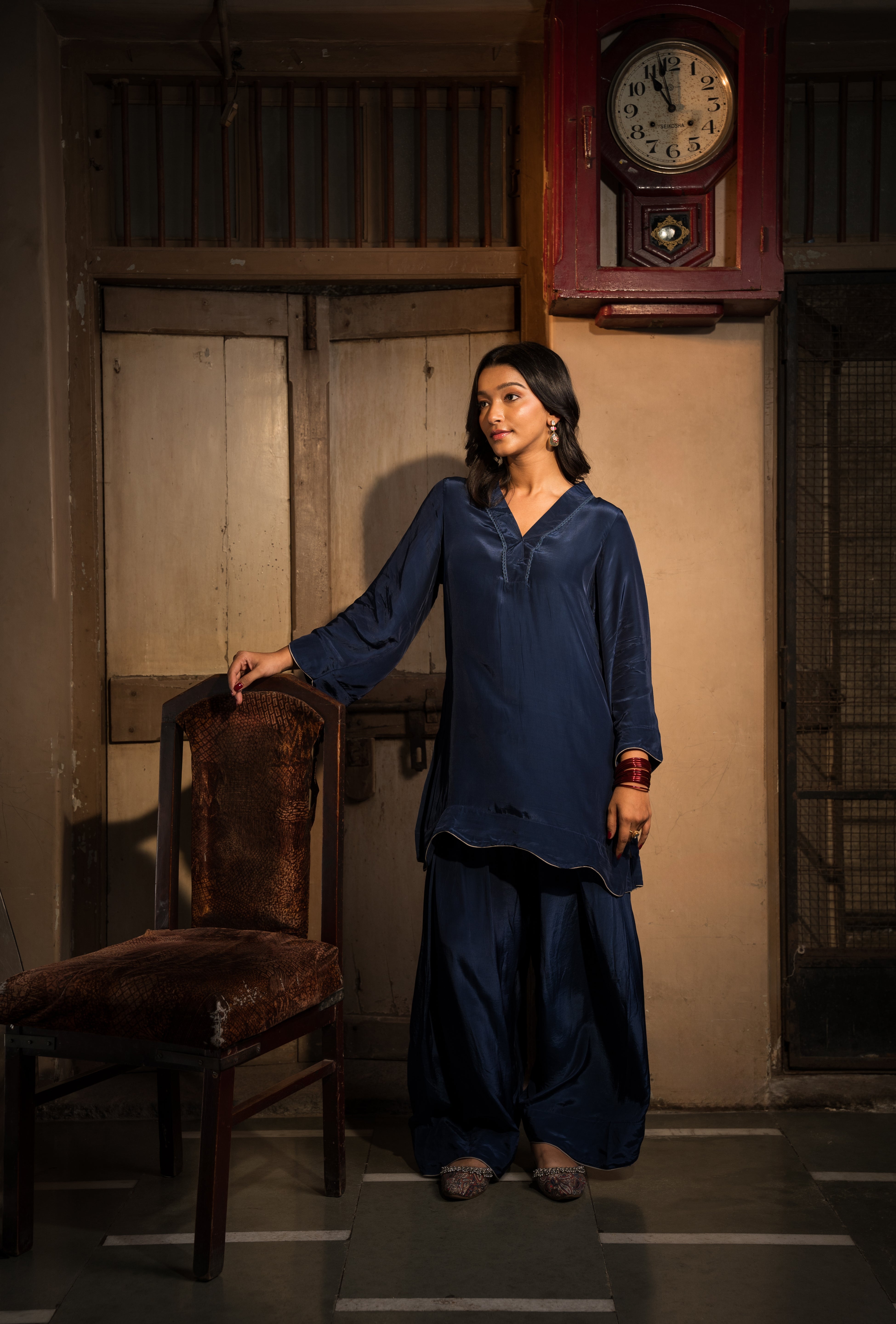 MEERAB - SET OF THREE IN BLUE