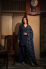 MEERAB - SET OF THREE IN BLUE