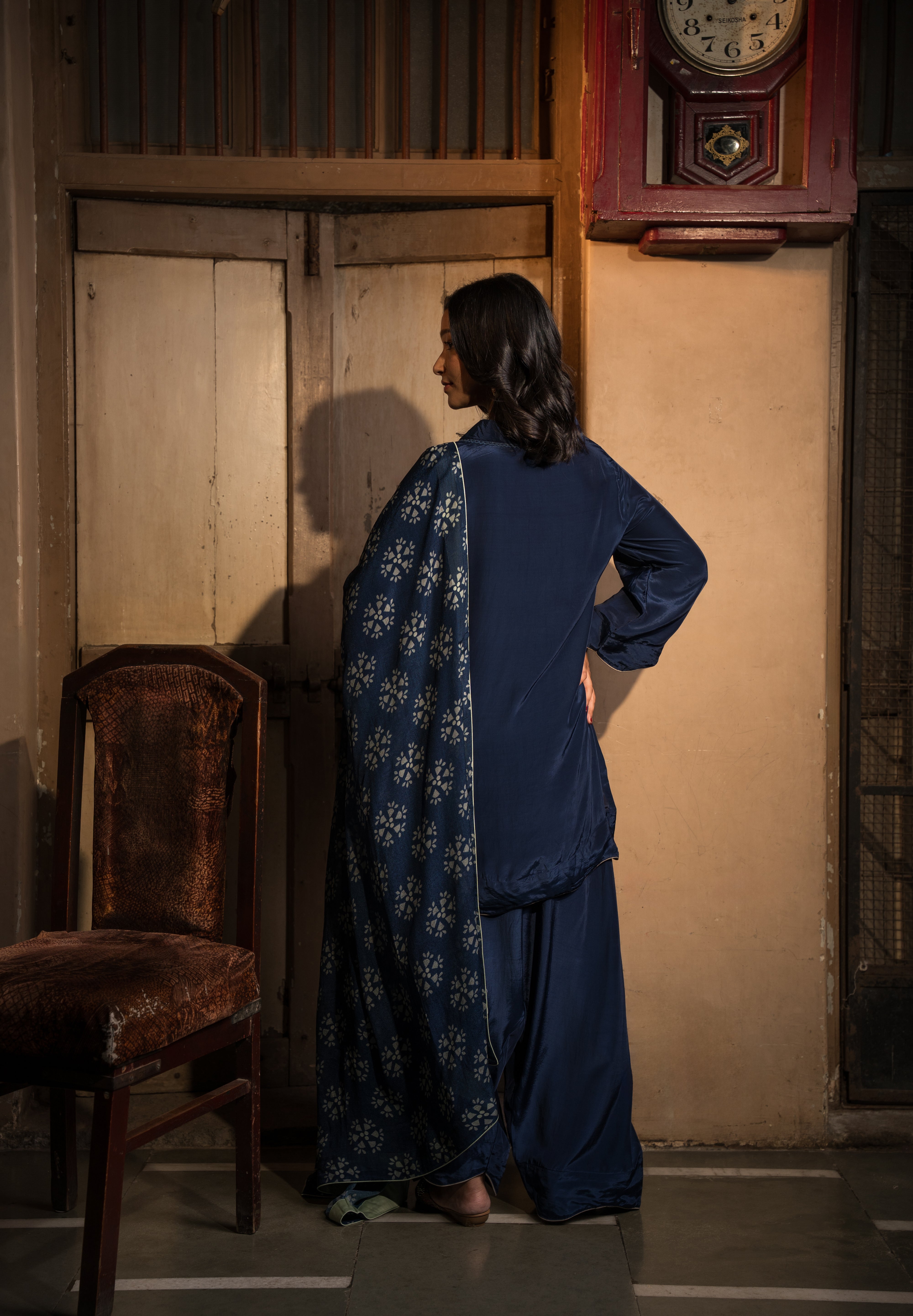 MEERAB - SET OF THREE IN BLUE