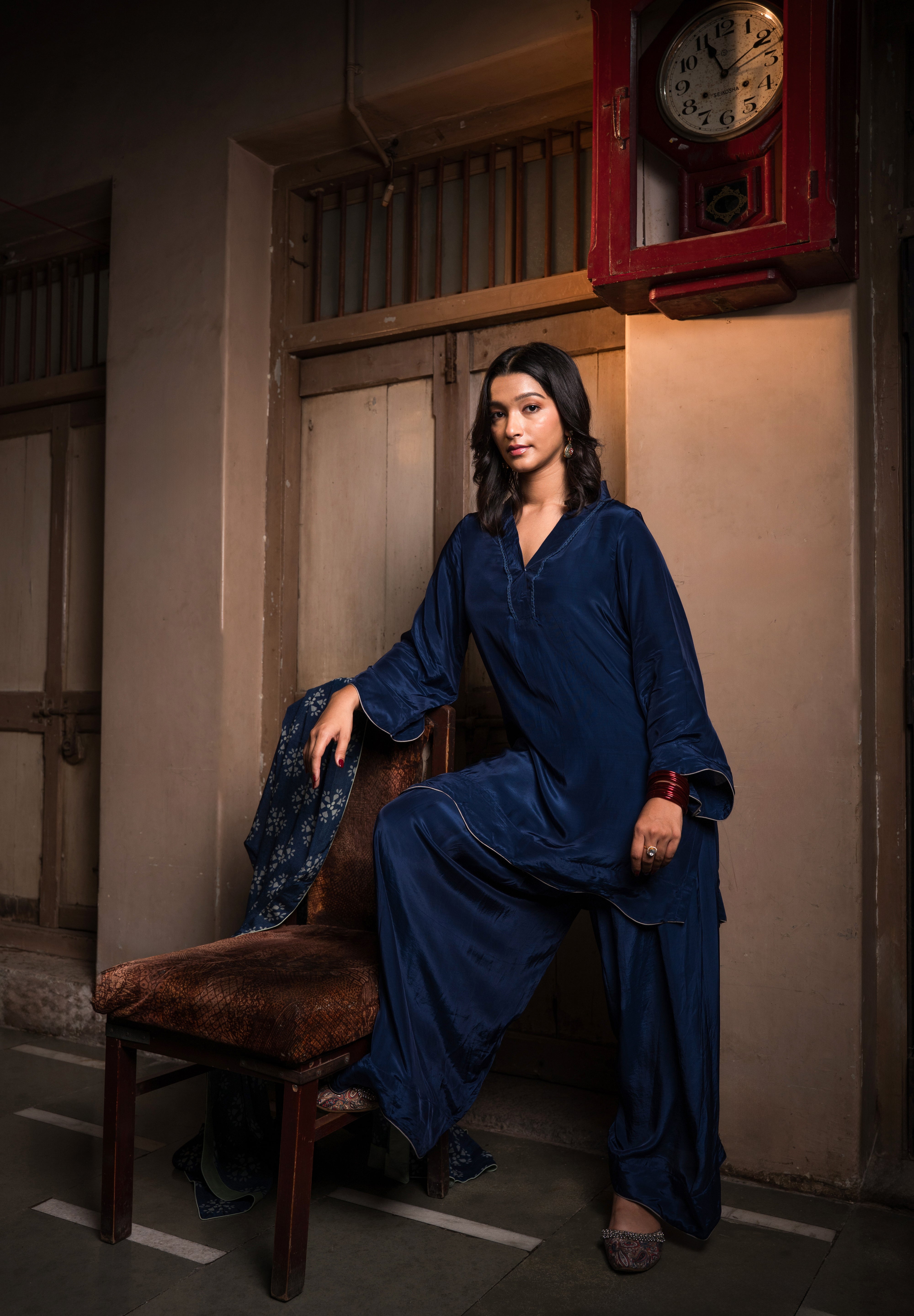 MEERAB - SET OF THREE IN BLUE