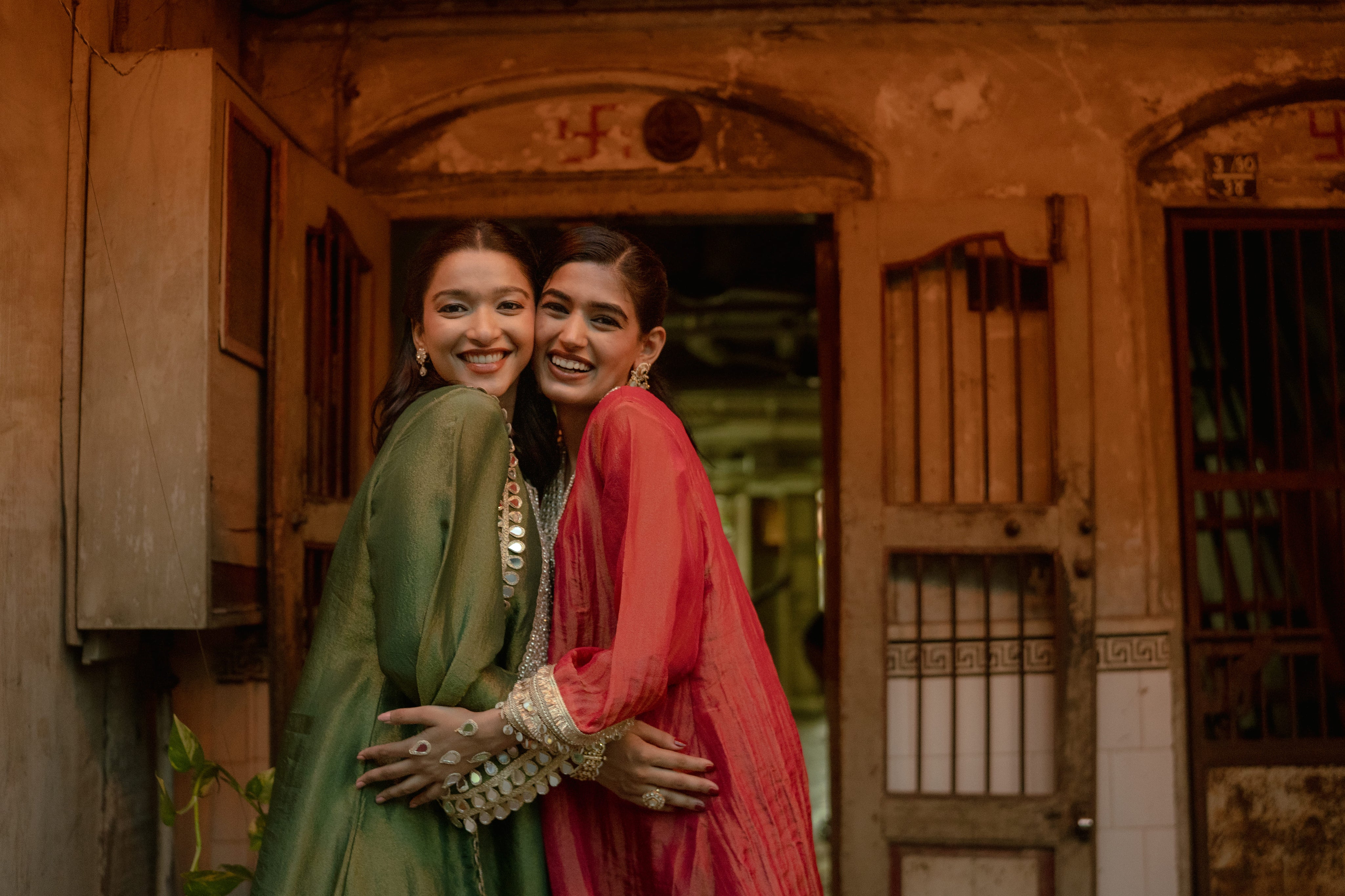 CHAMKEELI - SET OF THREE IN GREEN