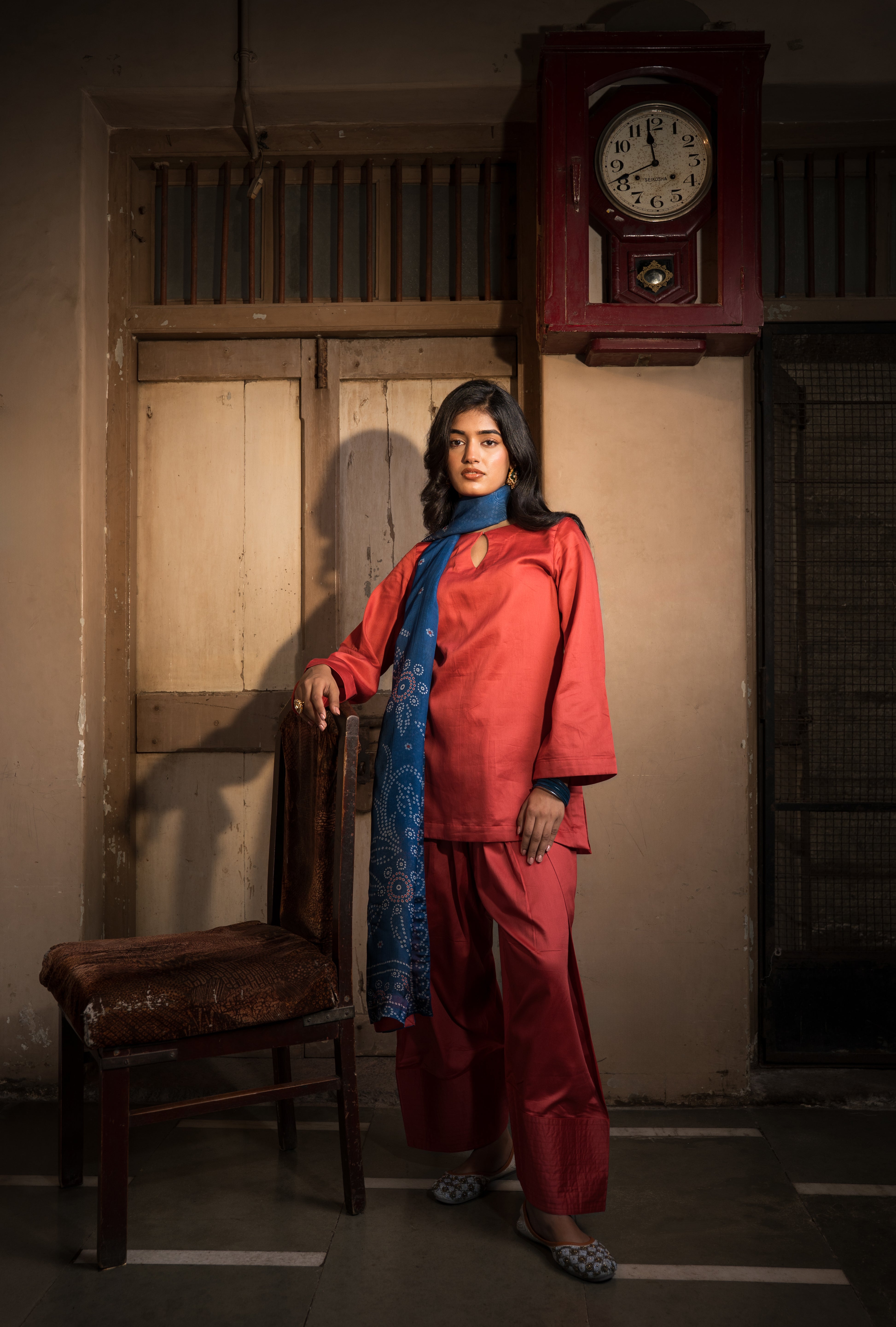 ZUHRA - SET OF THREE IN RED