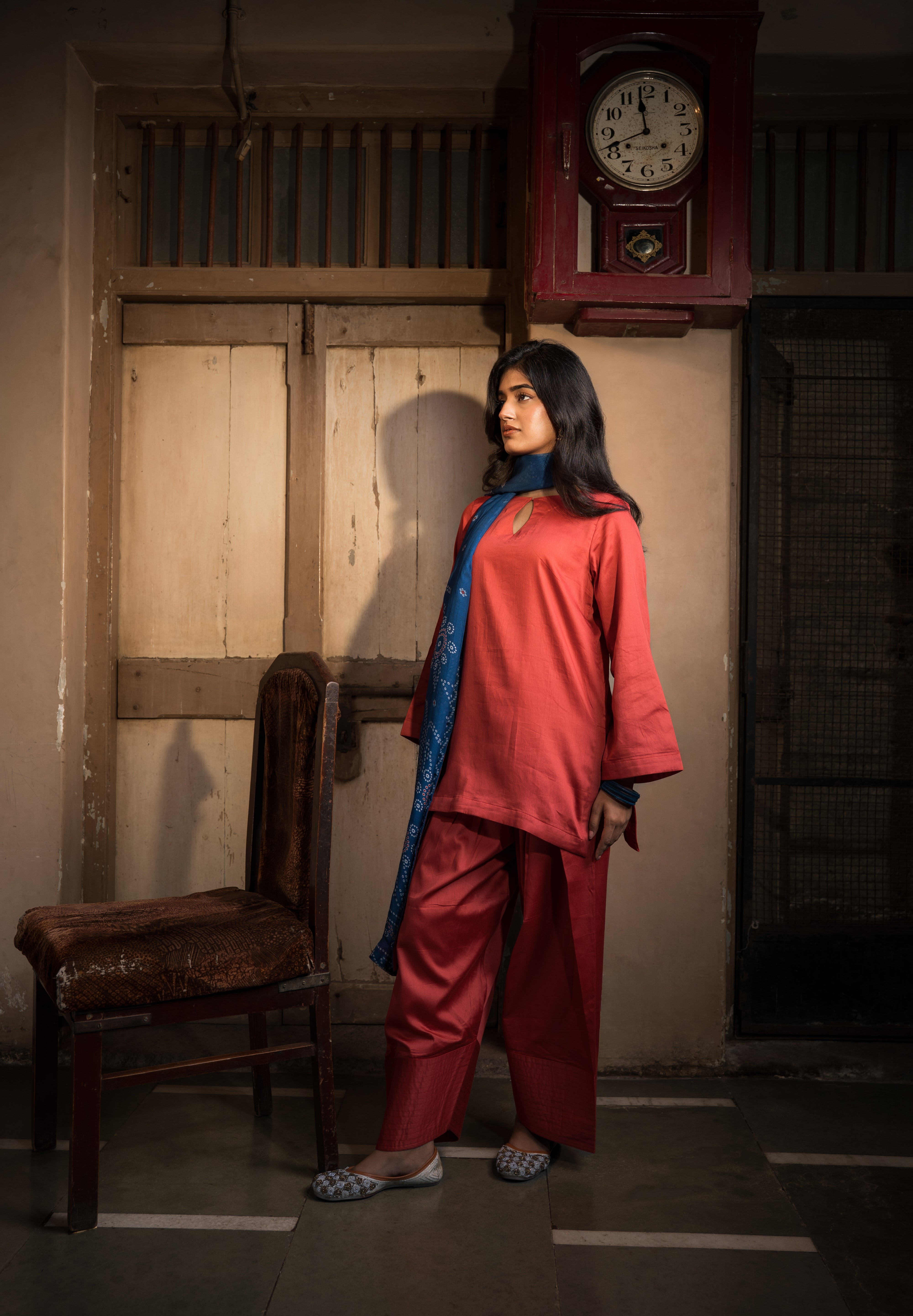 ZUHRA - SET OF THREE IN RED