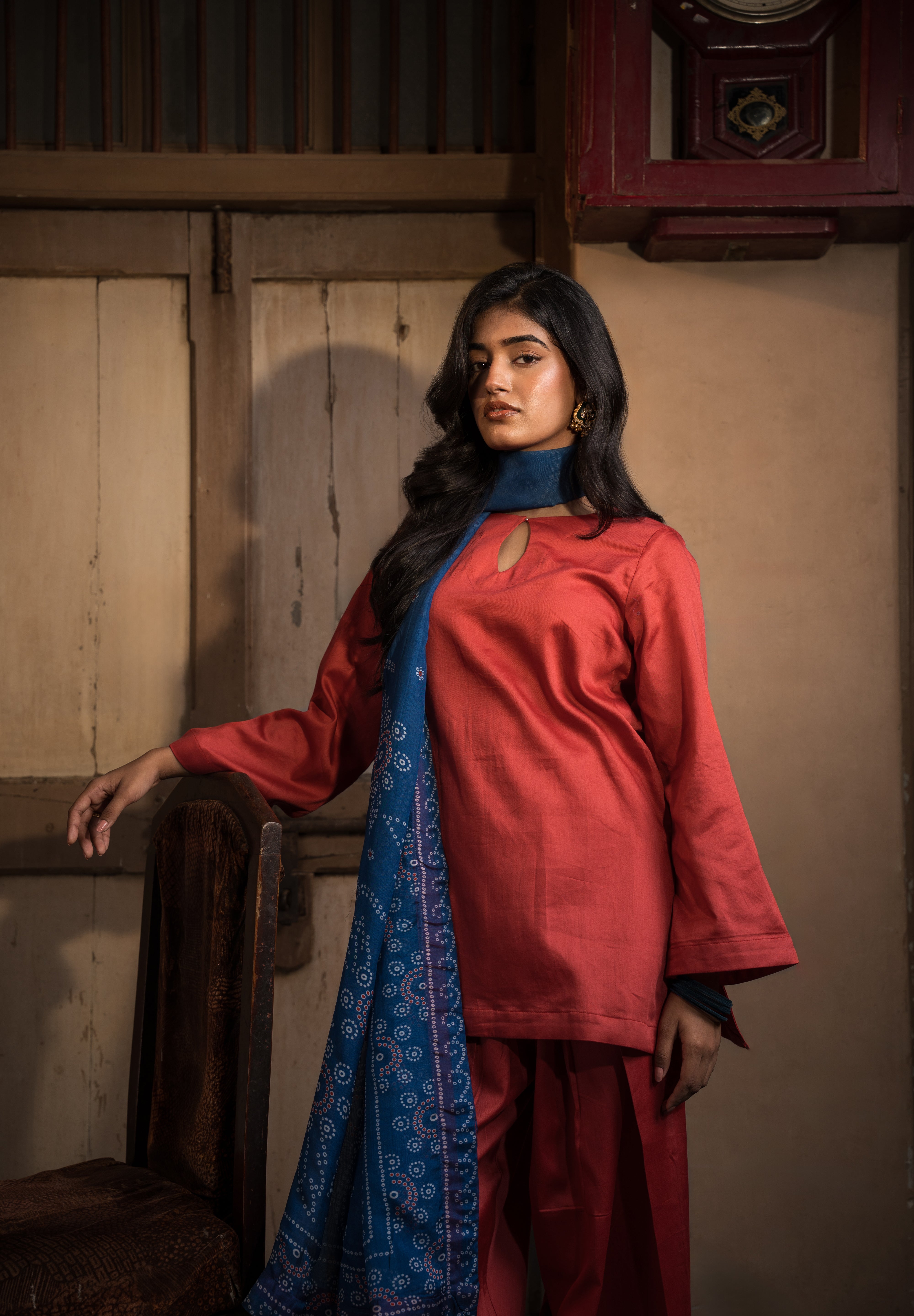 ZUHRA - SET OF THREE IN RED