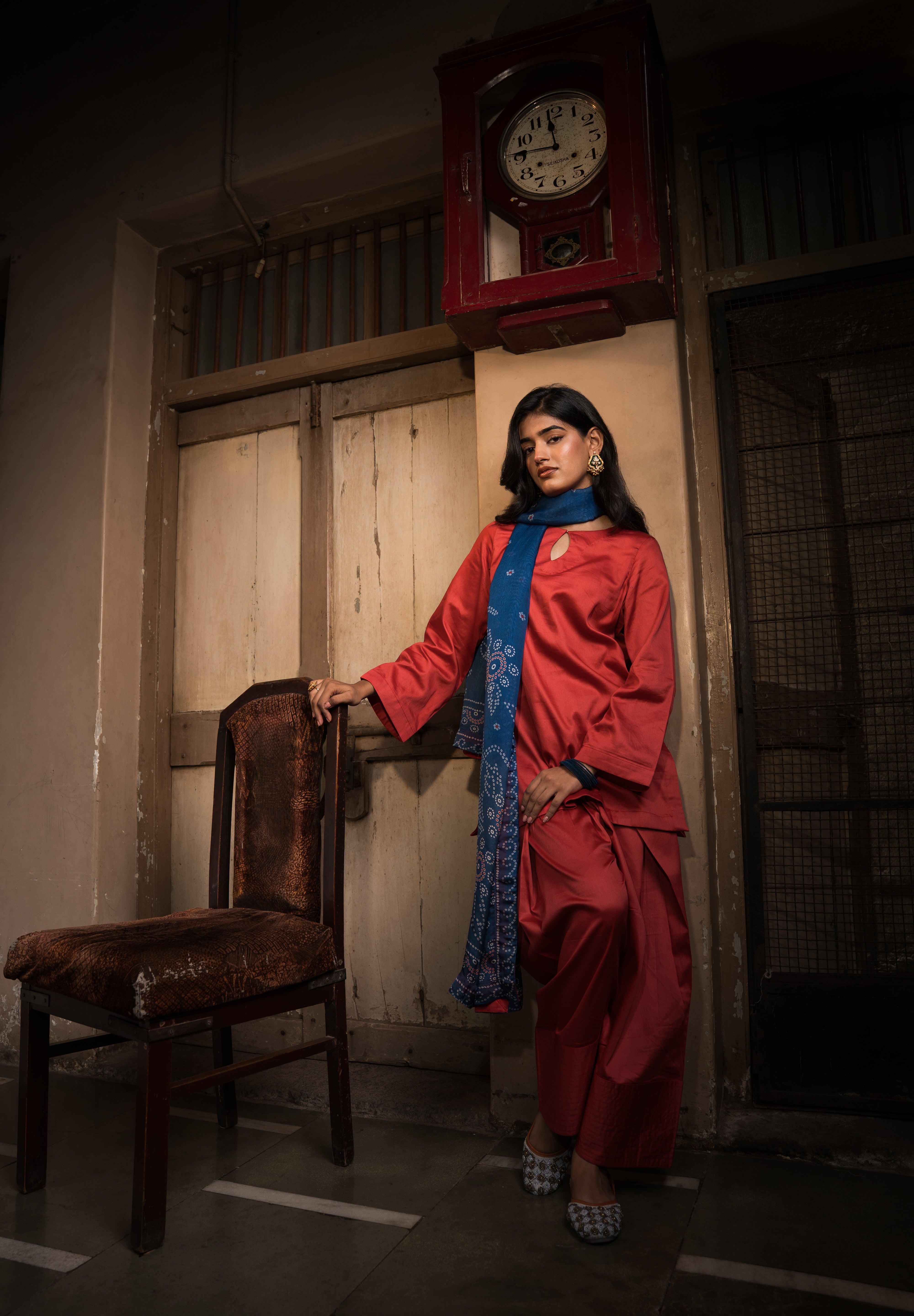 ZUHRA - SET OF THREE IN RED