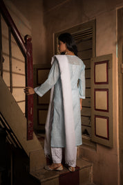 RIMJHIM KURTA IN AQUA BLUE