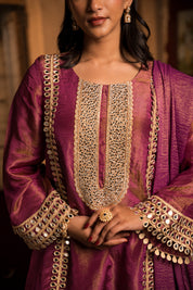 CHAMKEELI - SET OF THREE IN PURPLE