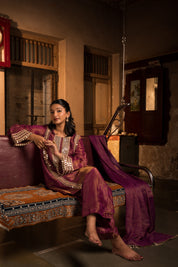 CHAMKEELI - SET OF THREE IN PURPLE