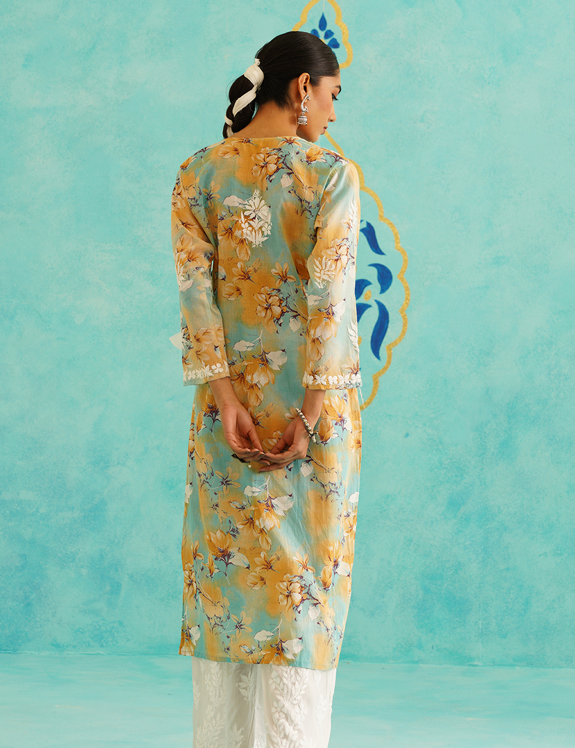 Chahat Set of two in Yellow Blue