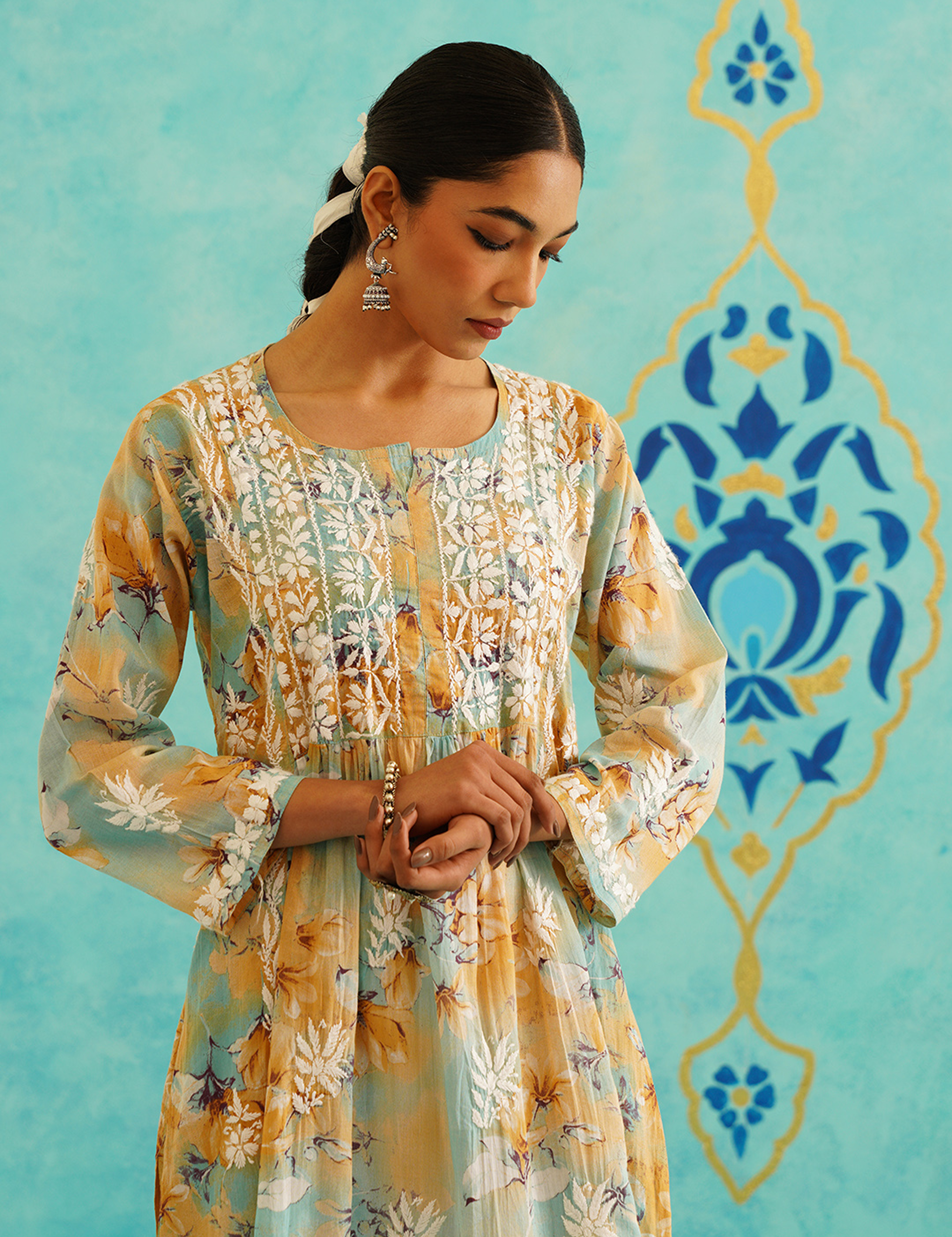 Chahat Set of two in Yellow Blue