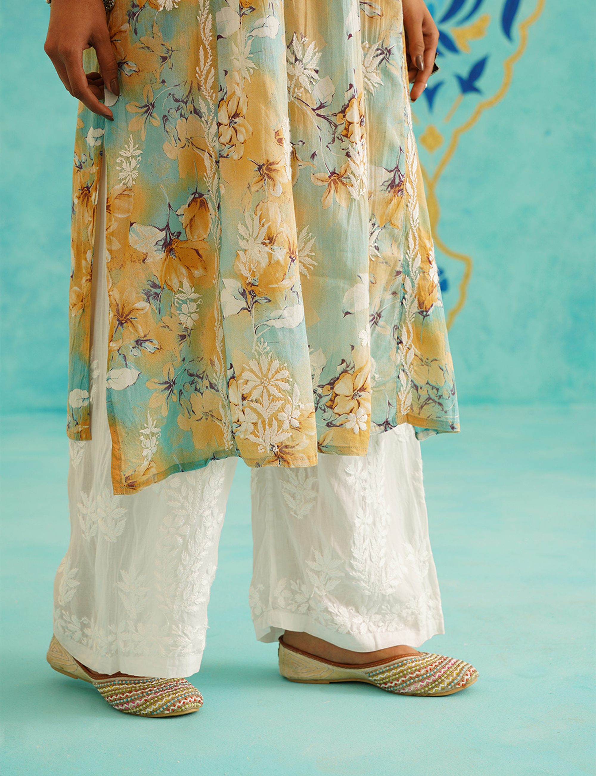 Chahat Set of two in Yellow Blue