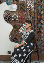 Load image into Gallery viewer, AAYAT - SET OF 2 WITH PALAZZO IN BLACK
