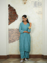 Load image into Gallery viewer, ZEENAT - SET OF 2 IN TEAL BLUE
