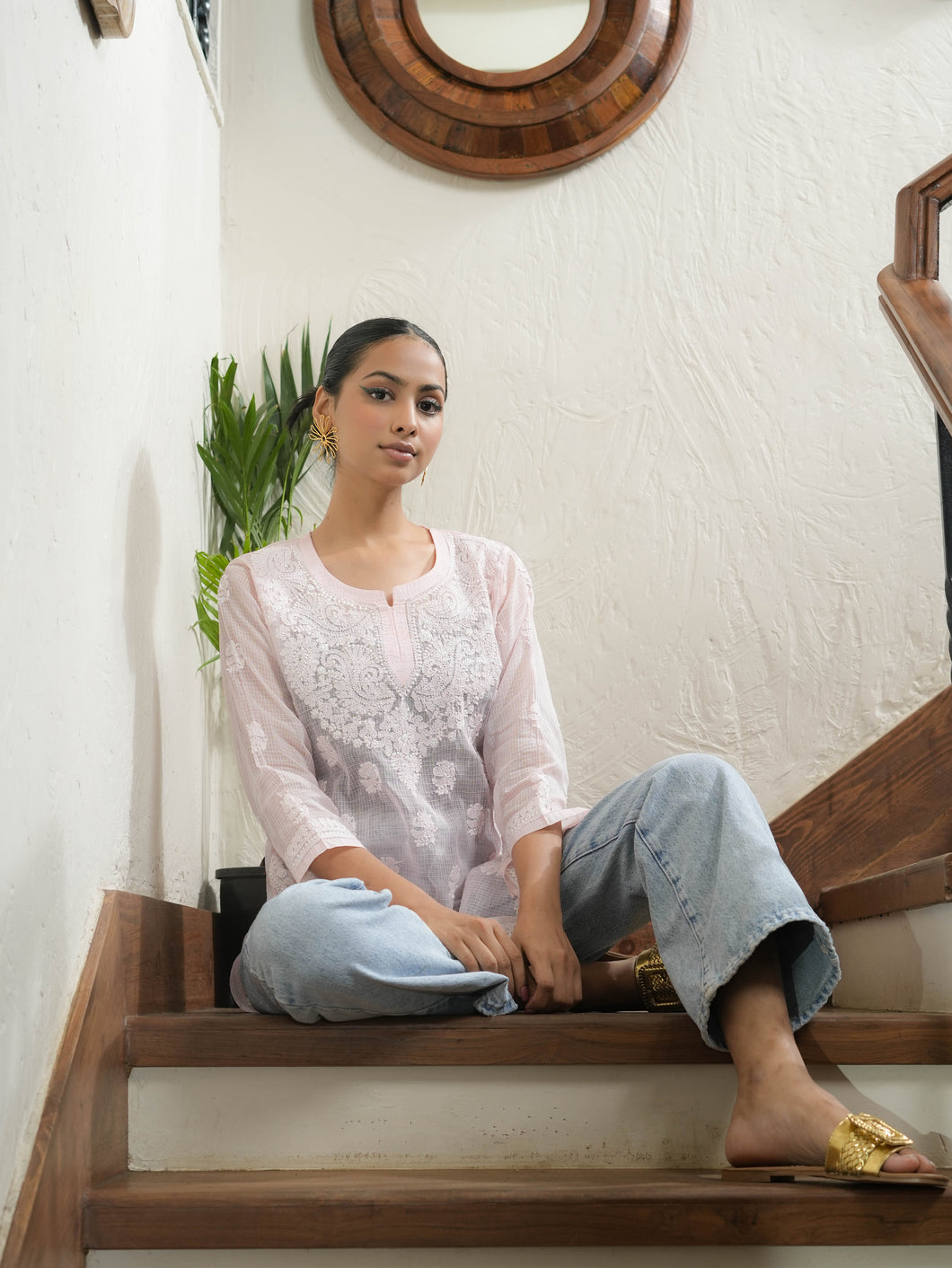 ZURI - SHORT KURTI IN PINK
