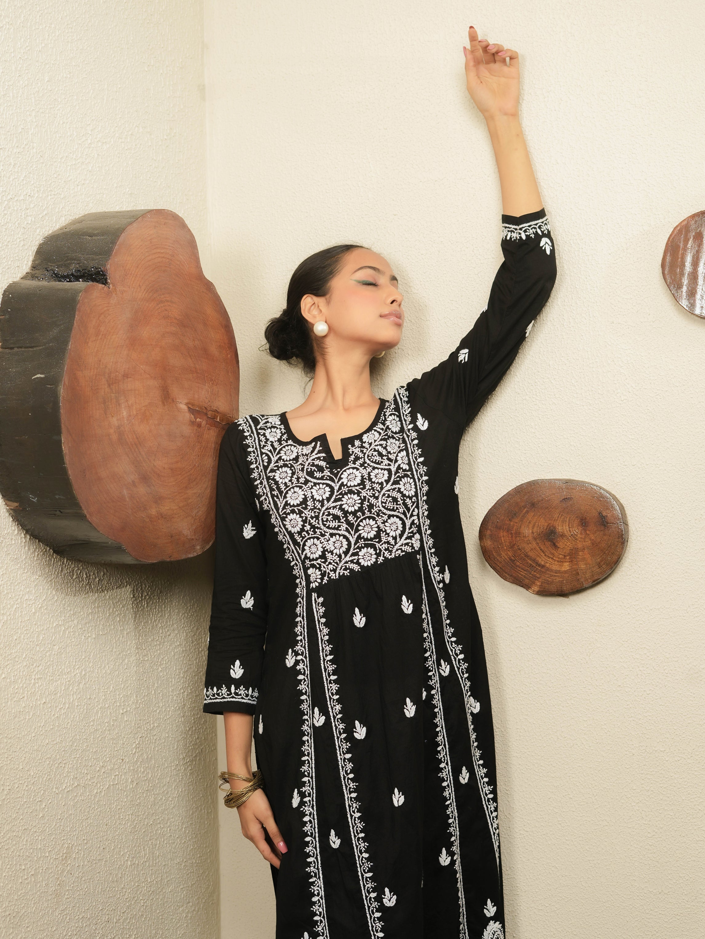 HAMNA - SET OF 2 WITH PANTS IN BLACK