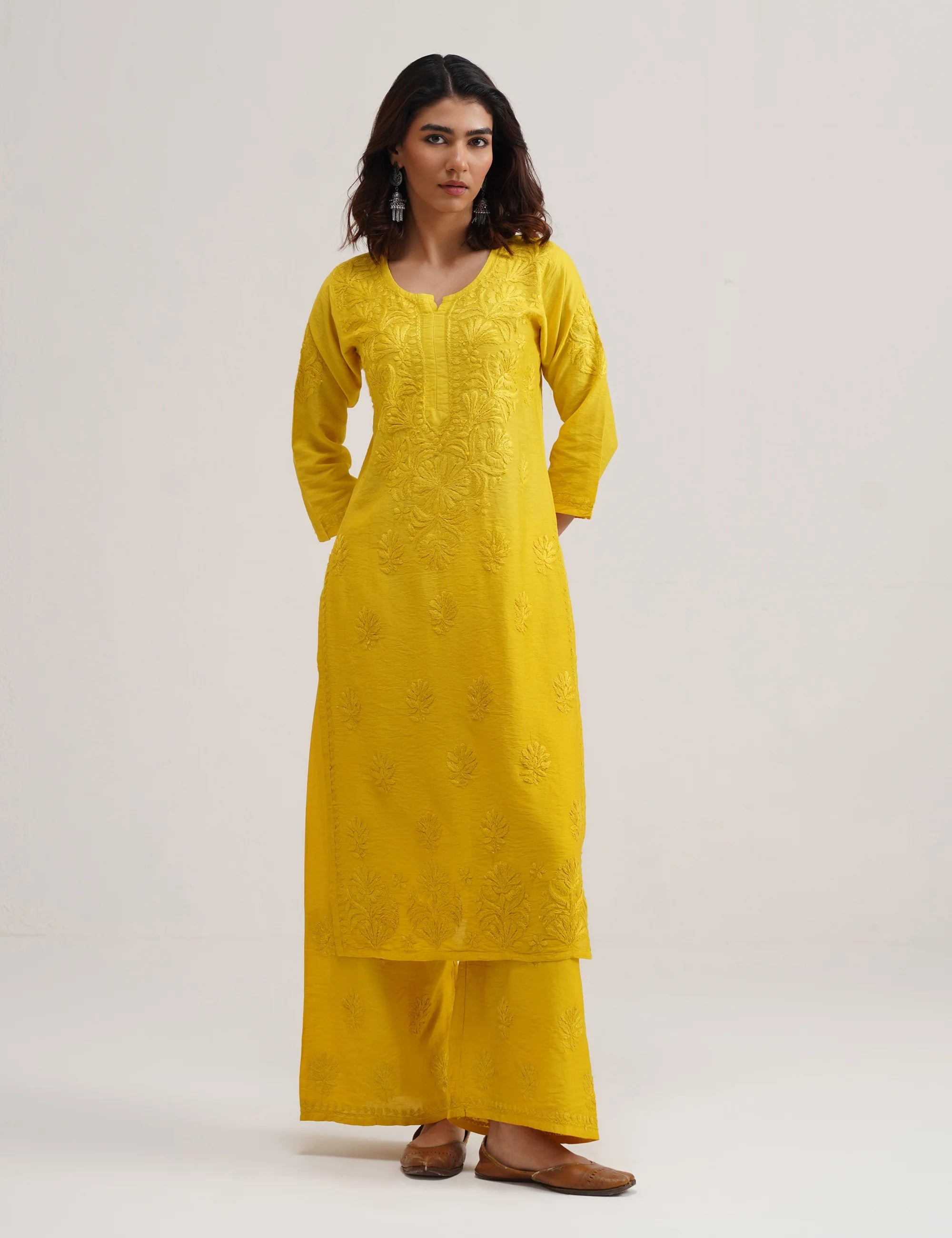 SURMAI CHIKANKARI SET OF THREE