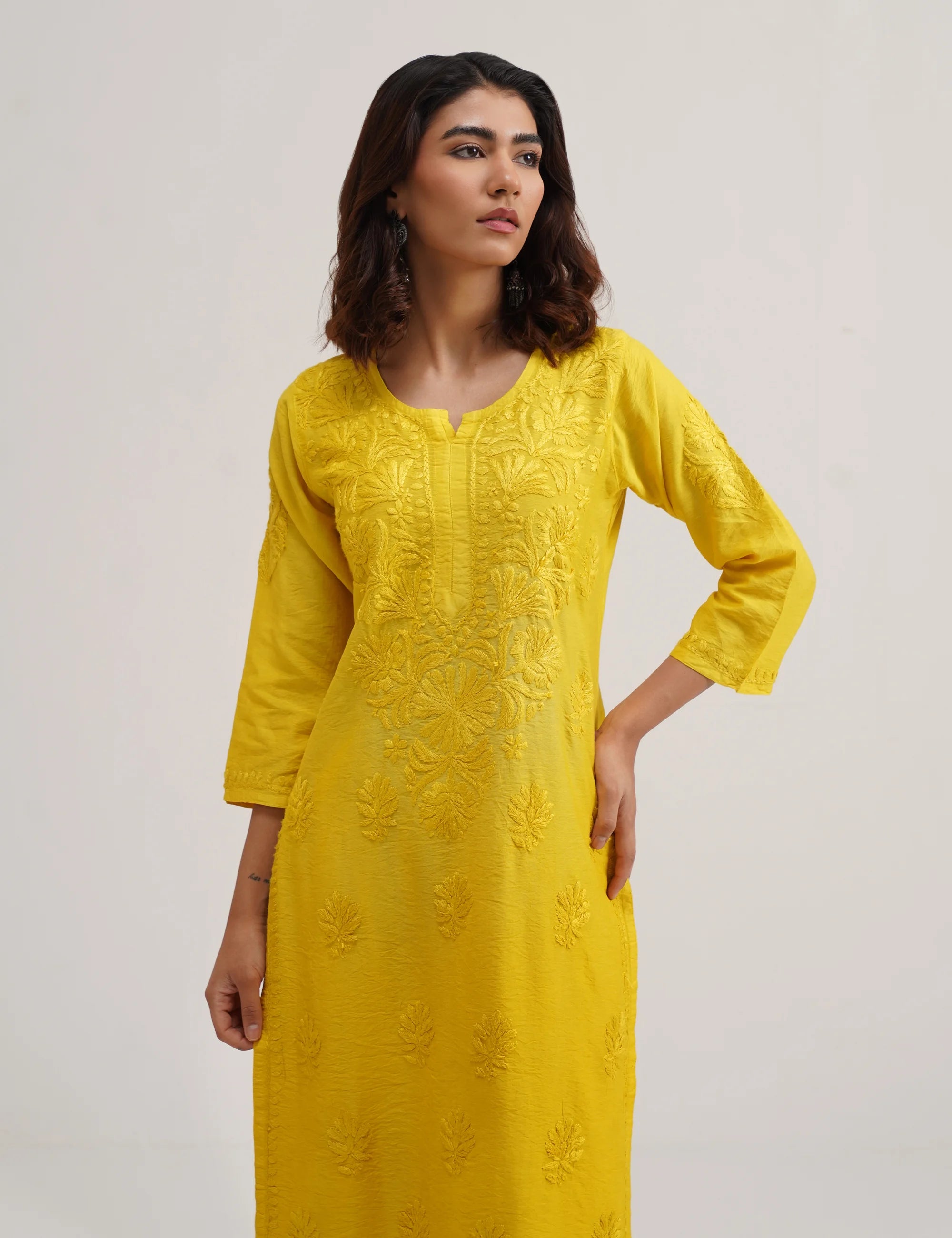 SURMAI CHIKANKARI SET OF THREE