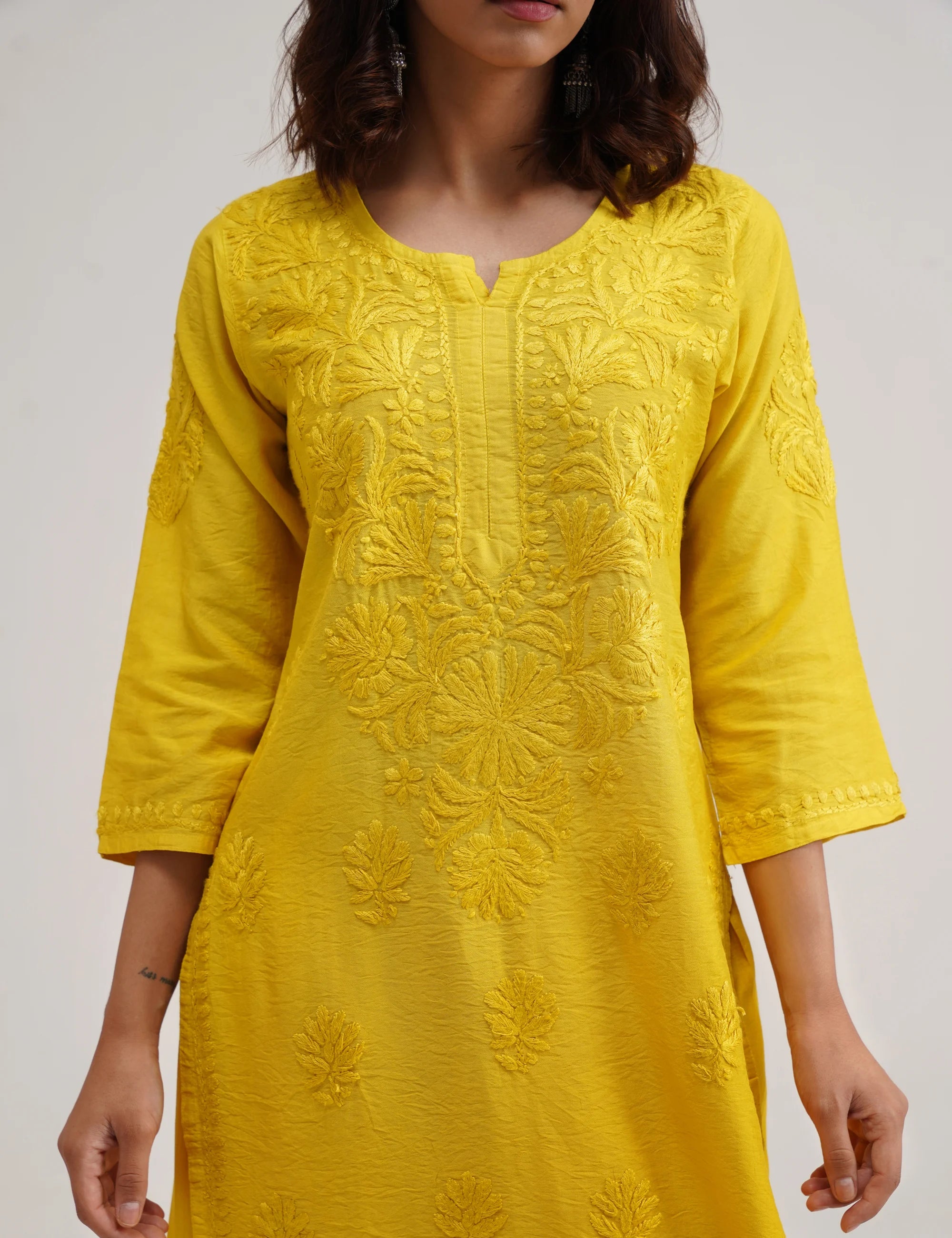 SURMAI CHIKANKARI SET OF THREE