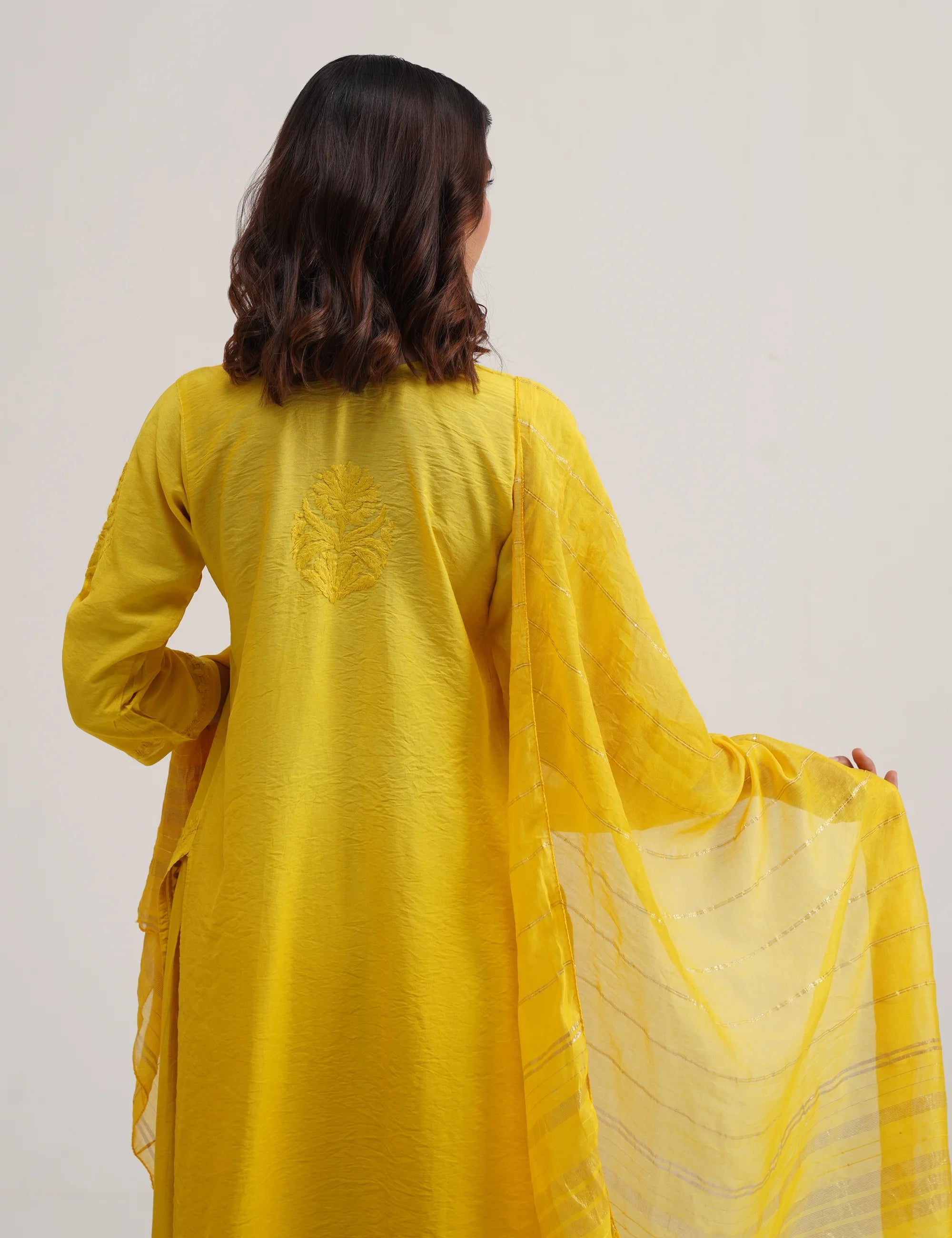 SURMAI CHIKANKARI SET OF THREE