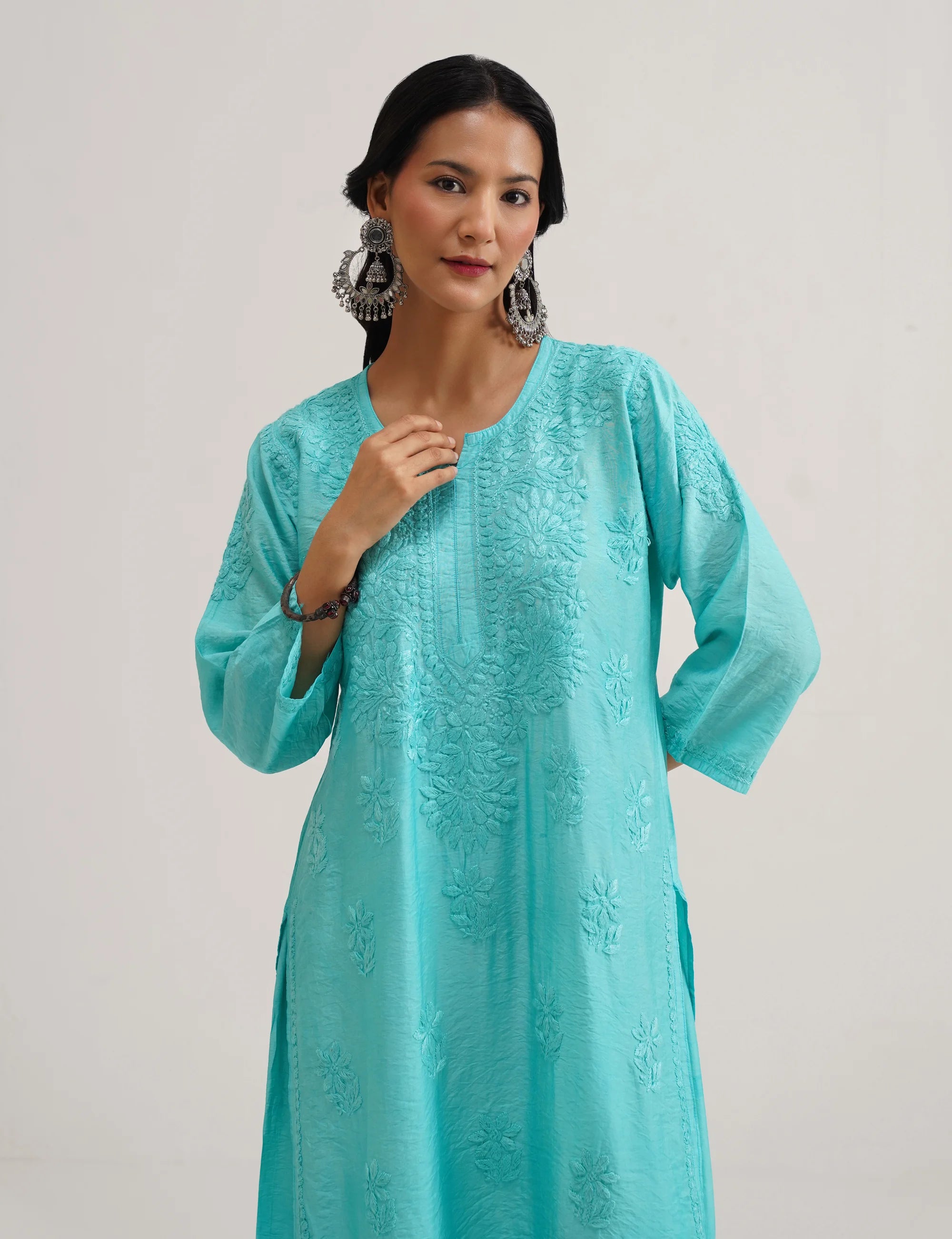 SURMAI CHIKANKARI SET OF THREE