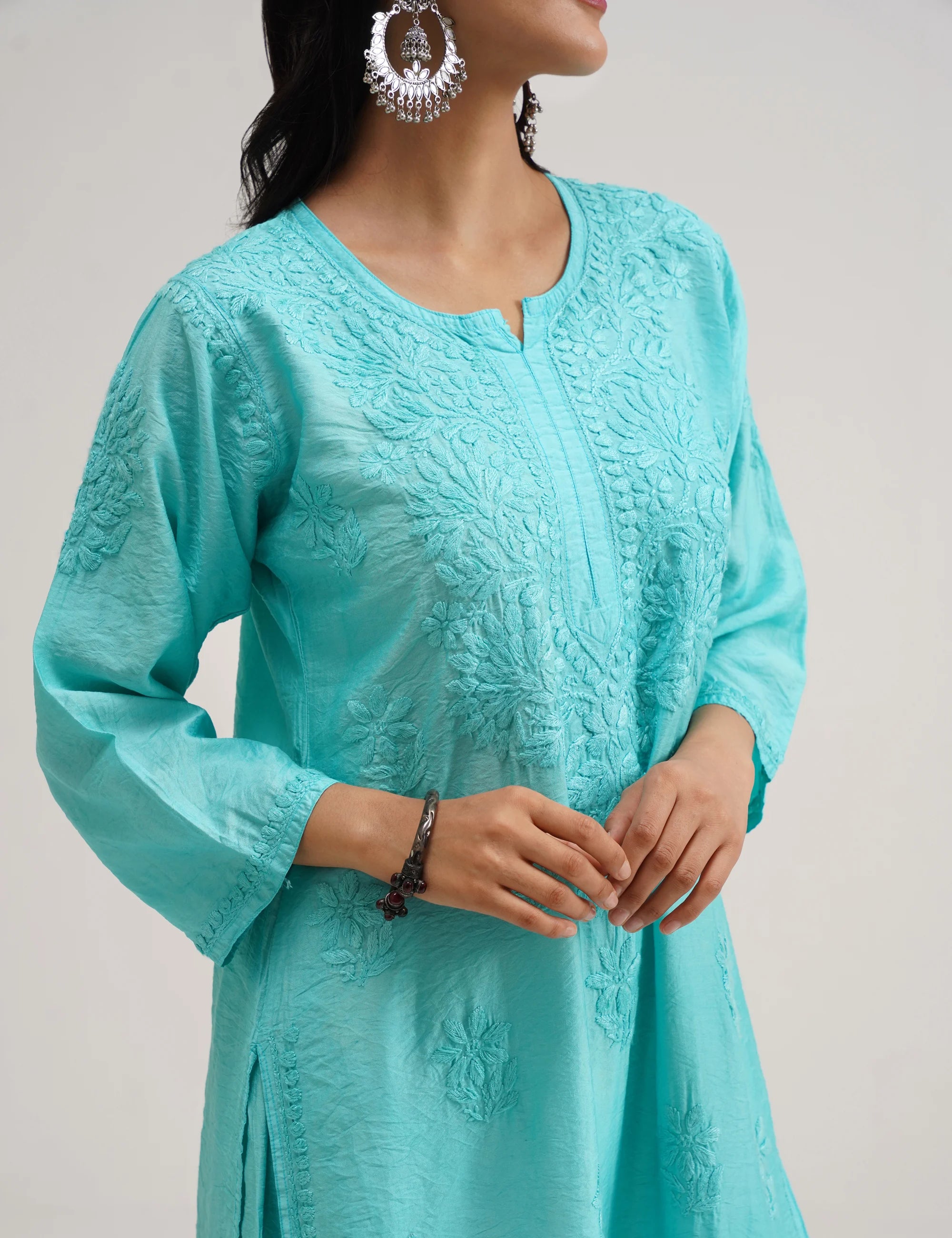 SURMAI CHIKANKARI SET OF THREE